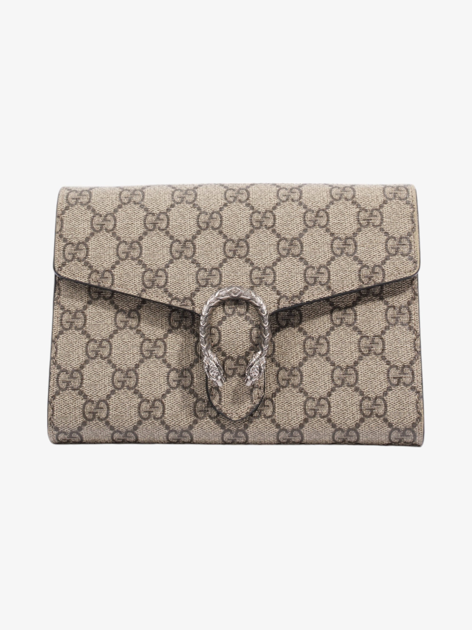 Gucci Dionysus Clutch Supreme Coated Canvas Clutch Bag