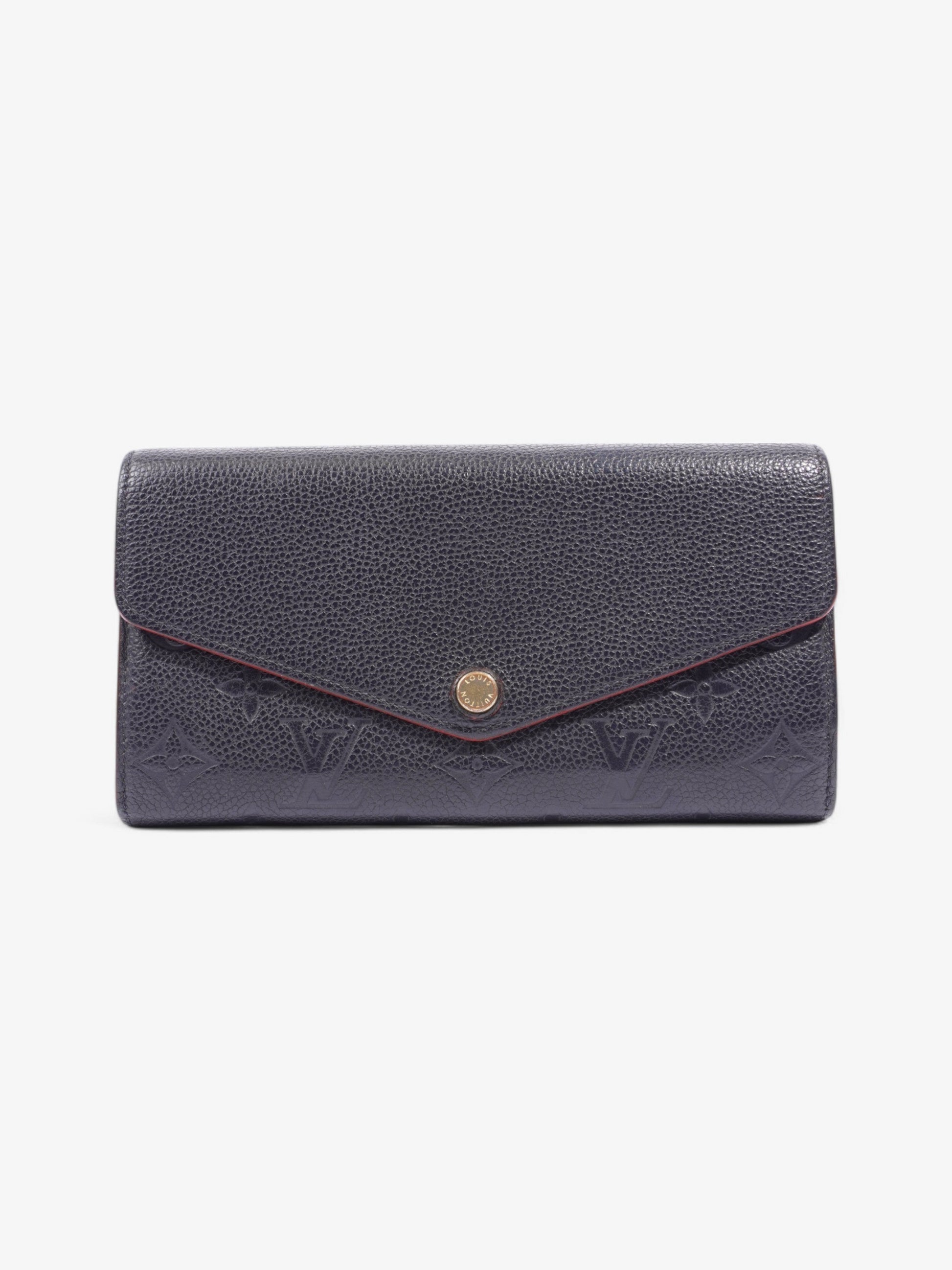 Louis Vuitton Sarah Black Leather Empreinte Wallet Case Leather 4