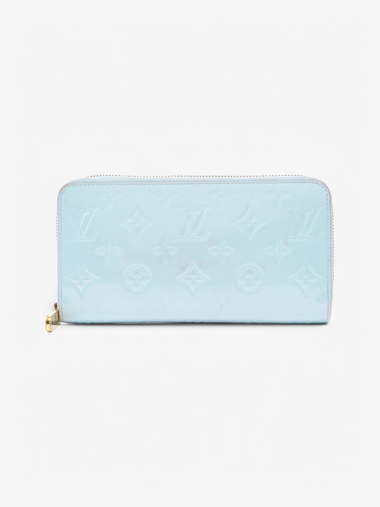 Louis Vuitton Zippy Baby Vernis Leather Blue Wallet Case
