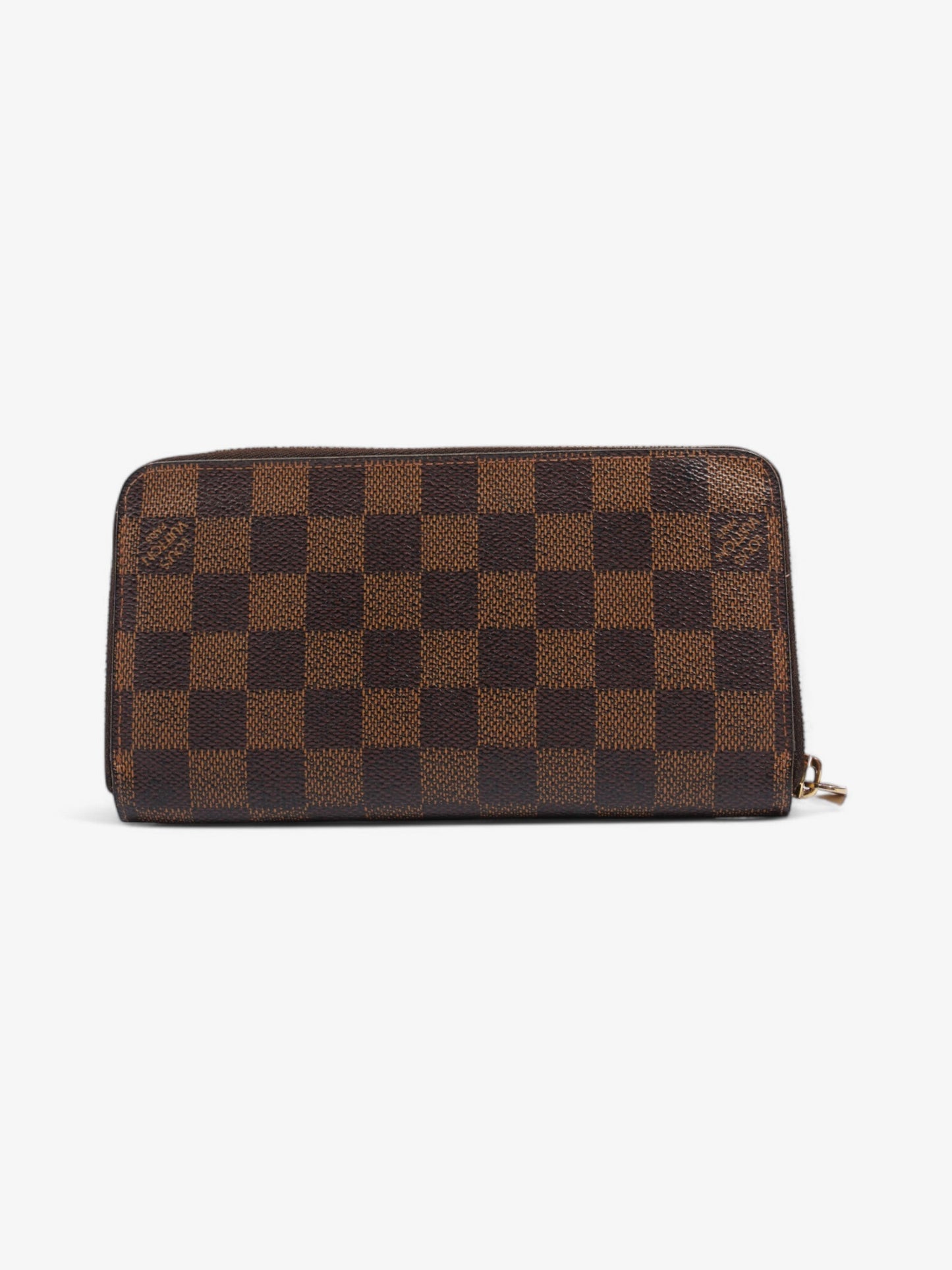 Louis Vuitton Zippy Ebene Coated Damier Canvas Coated Canvas Wallet Case Canvas 9
