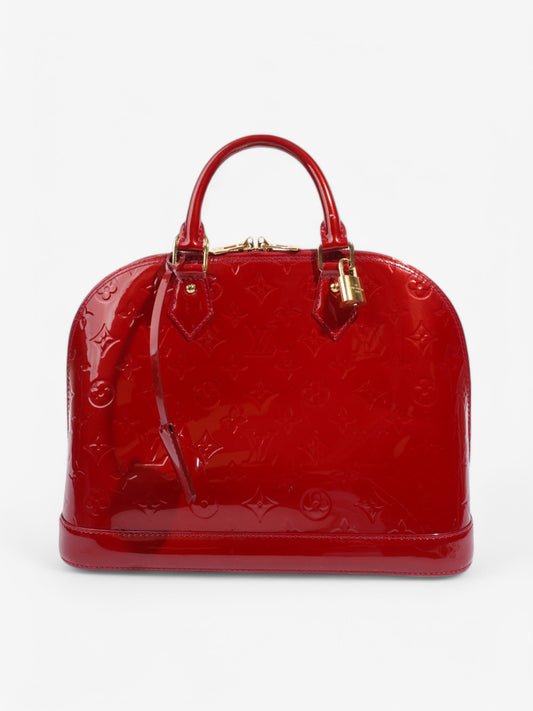 Louis Vuitton Alma PM Vernis Leather Red Handbag