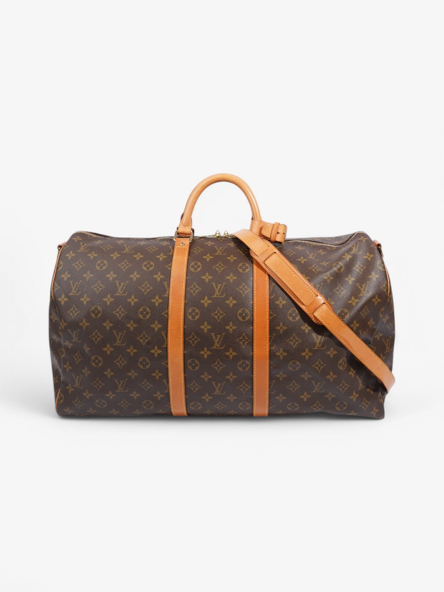 Louis Vuitton Keepall Bandouliere Coated 55 Monogram Canvas Coated Canvas Apparel Canvas 85