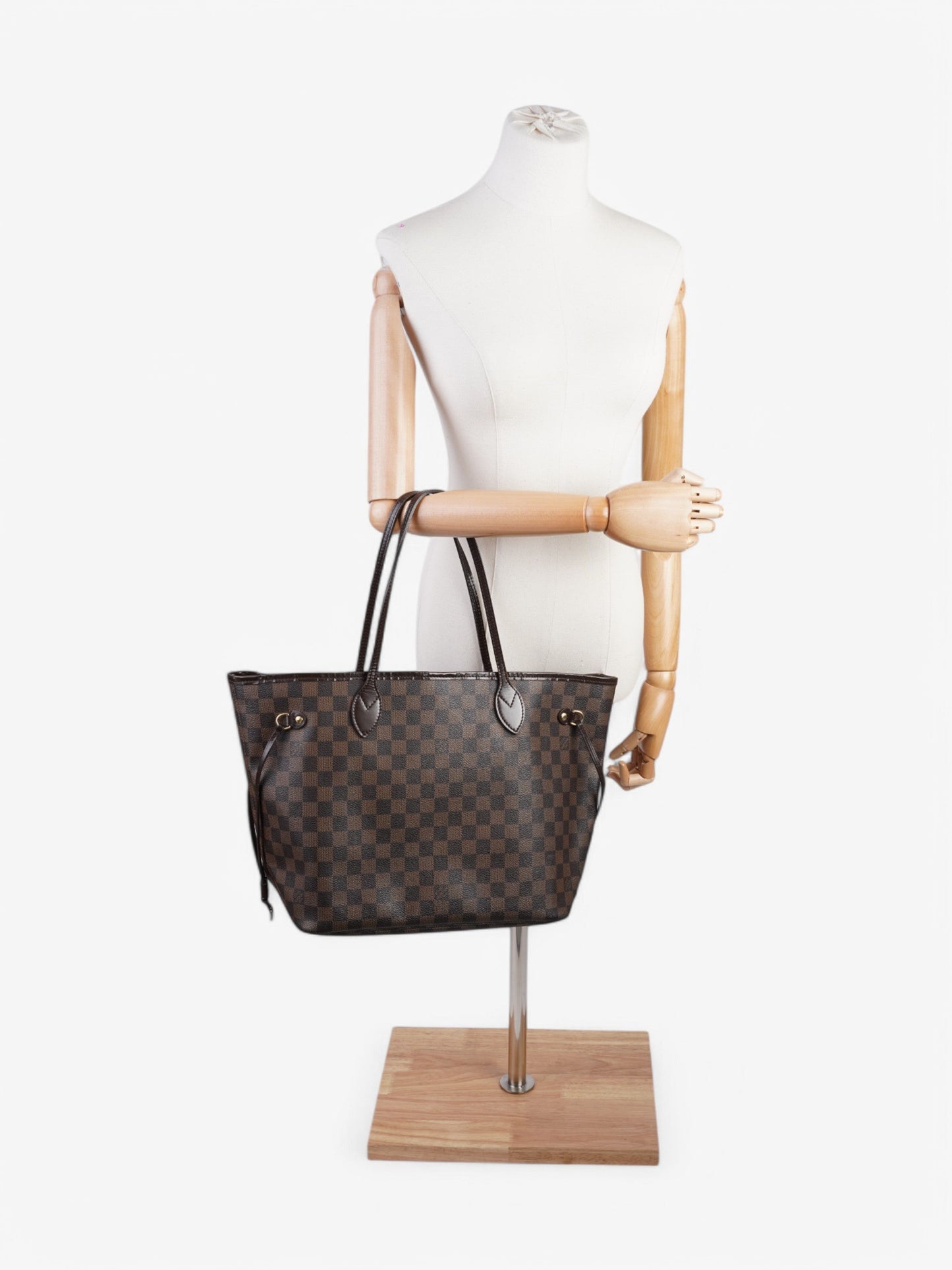 Louis Vuitton Neverfull Ebene Coated MM Damier Canvas Coated Canvas Apparel Mm 60