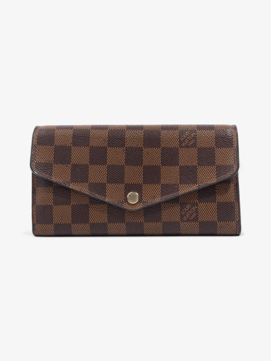 Louis Vuitton Sarah Ebene Coated Canvas Damier Wallet Case