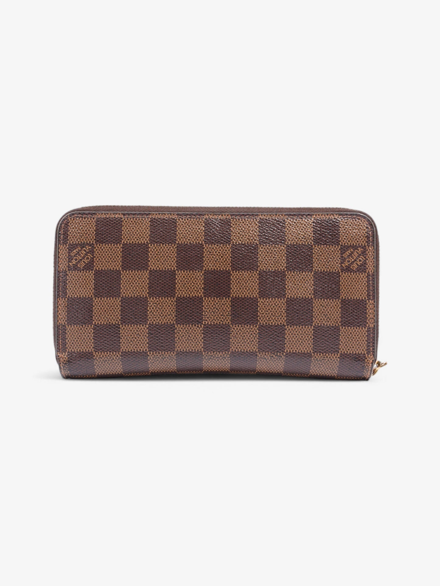 Louis Vuitton Zippy Ebene Coated Damier Canvas Coated Canvas Wallet Case Canvas 8