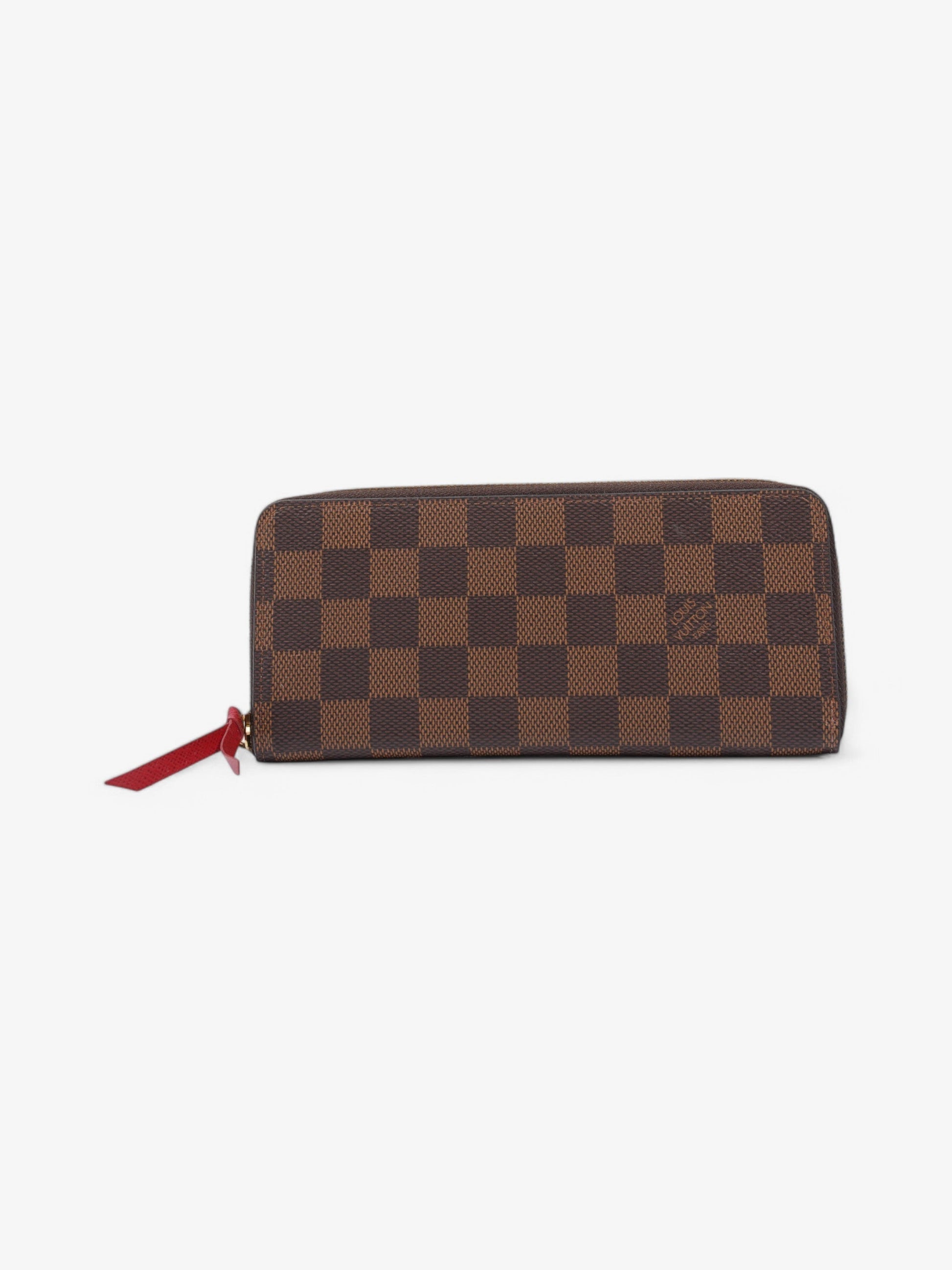 Louis Vuitton Clemence Ebene Coated Damier Canvas Coated Canvas Wallet Case