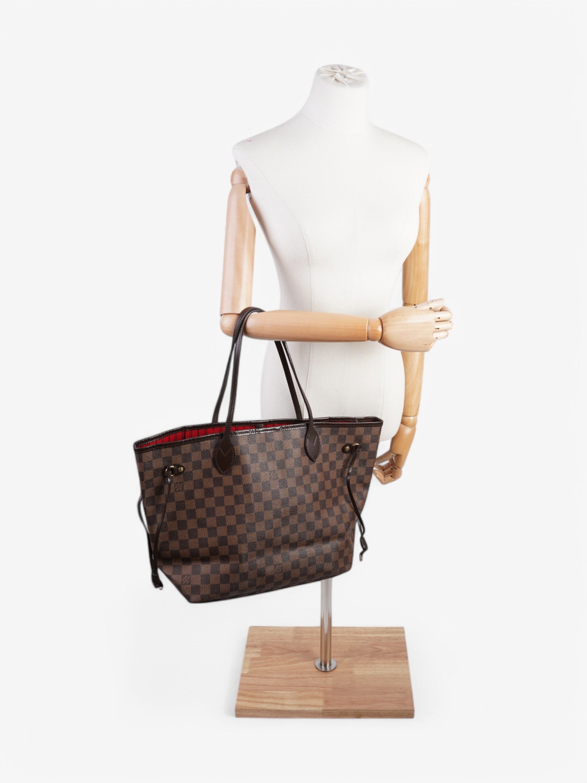 Louis Vuitton Neverfull Ebene Coated MM Damier Canvas Coated Canvas Apparel Mm 50