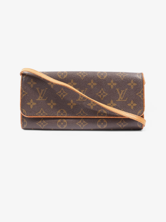 Louis Vuitton Twin Pochette Coated Monogram GM Canvas Coated Canvas Apparel Gm 21