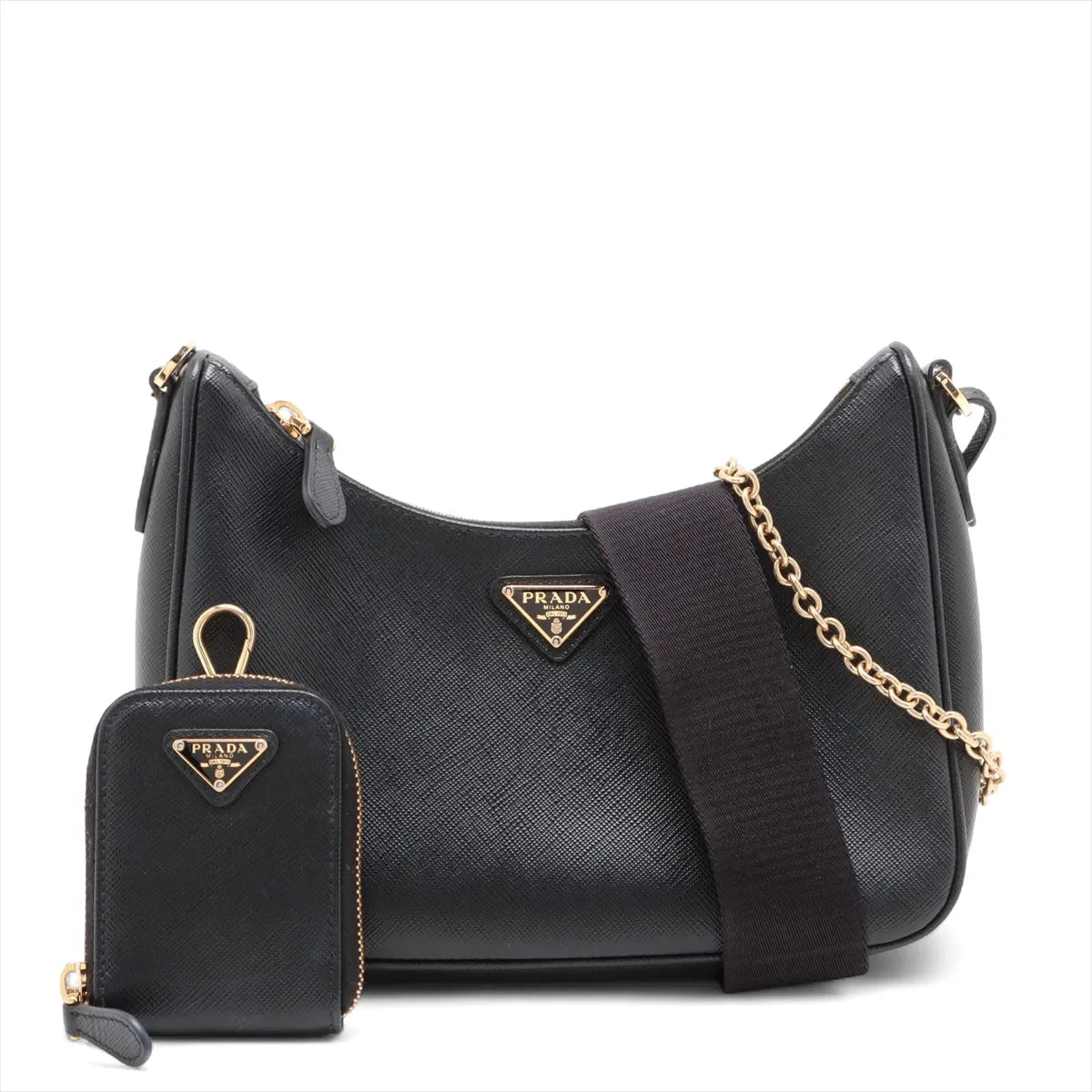 Prada Handbag and Re- Re-Edition Shoulder Bag Leather Nylon Saffiano