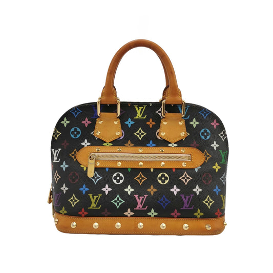 Louis Vuitton x Takashi Murakami Alma Multicolor Black Handbag Multicolor 2