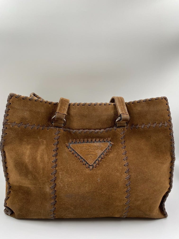 Prada Tote Suede Tote Bag Prada Suede Tote