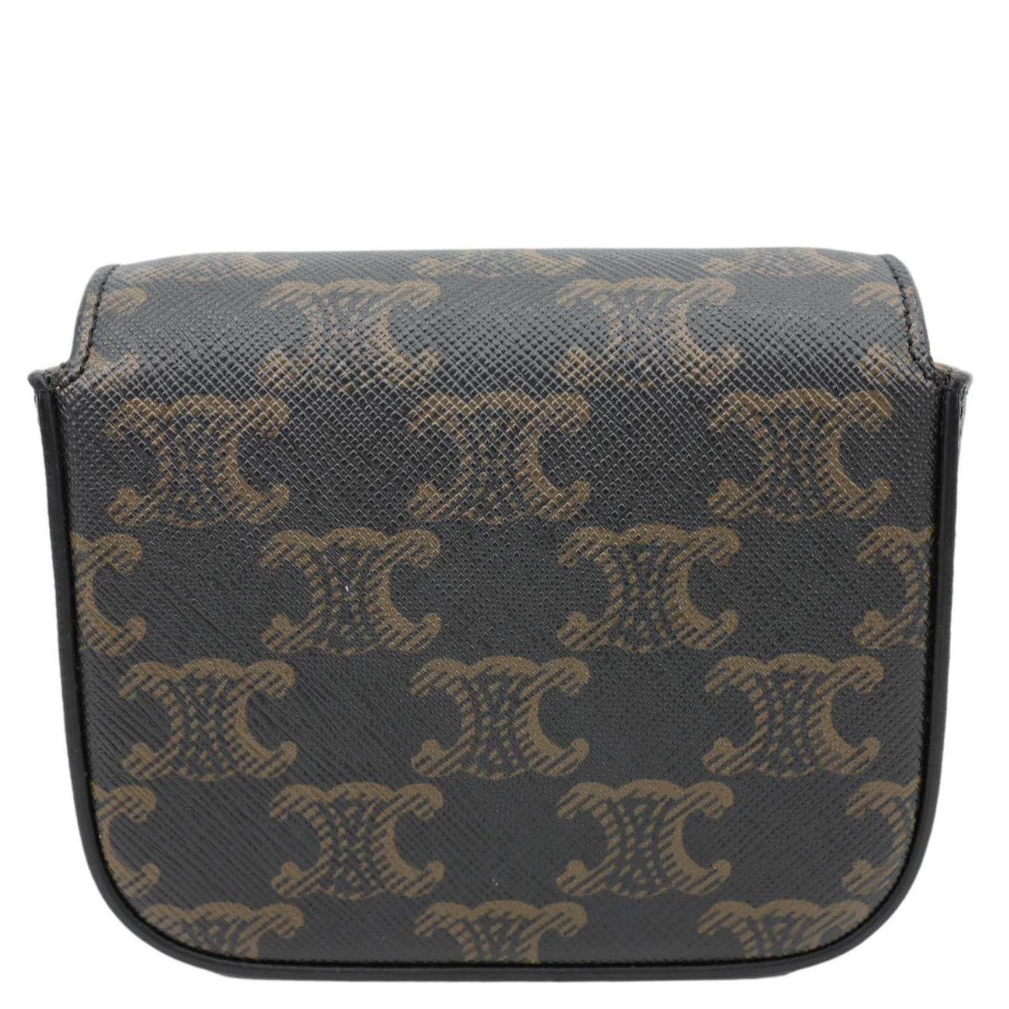 Triomphe Shoulder Bag Canvas Brown