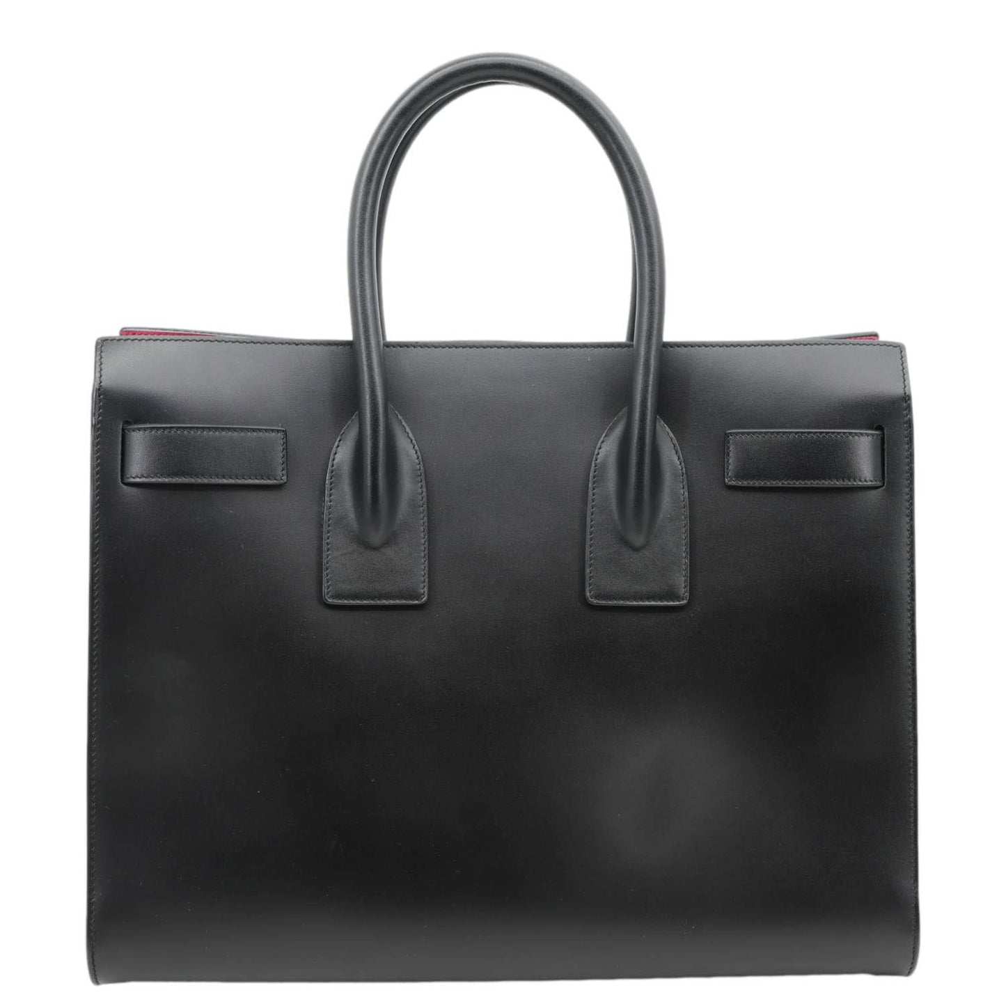 YSL Saint Laurent Yves Sac De Jour Satchel Shoulder Bag Leather Black Small Satchel Bag