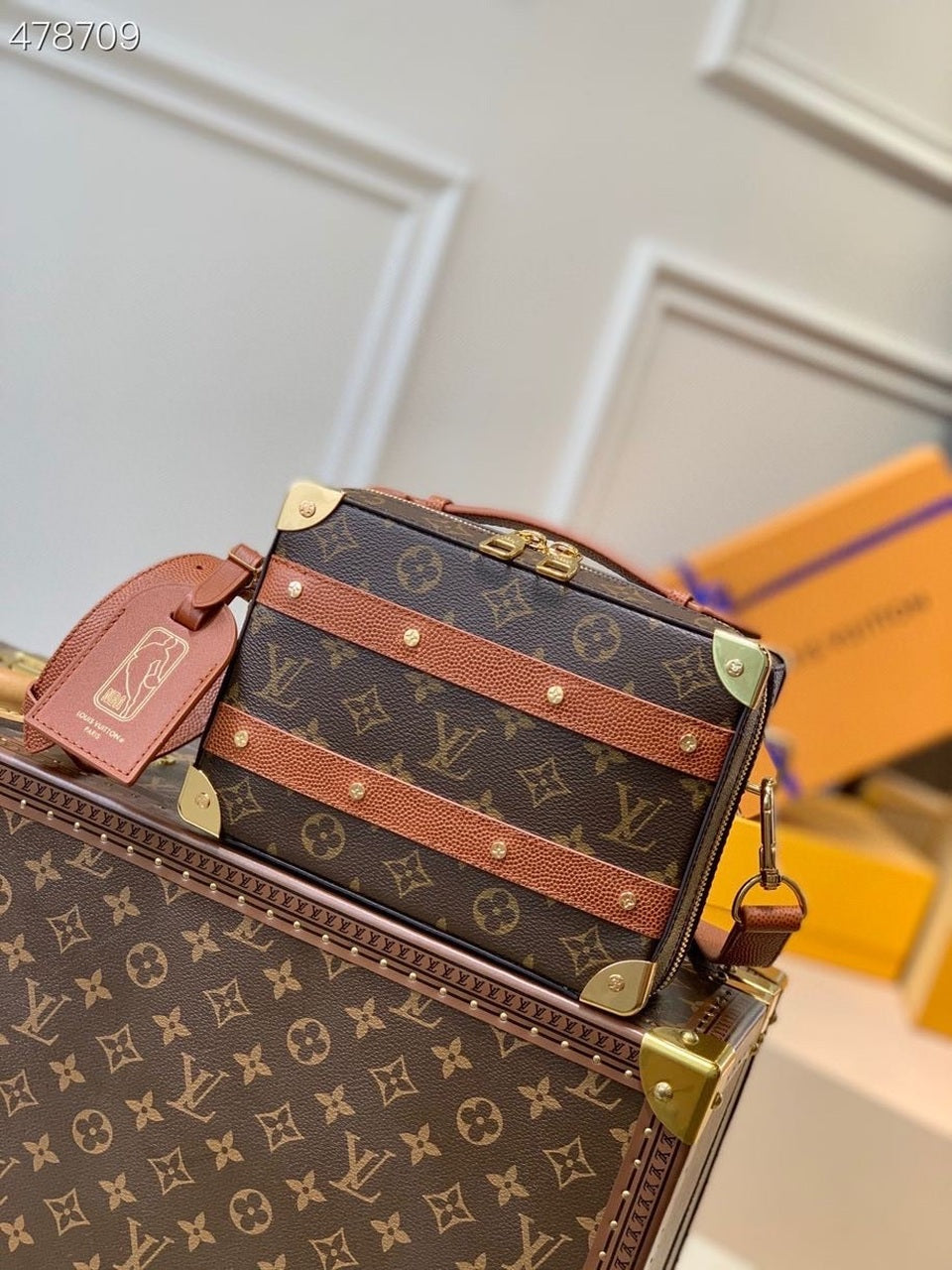Top Qualityxnba Handle Trunk For Men Bags Canvas Monogram Crossbody Bag
