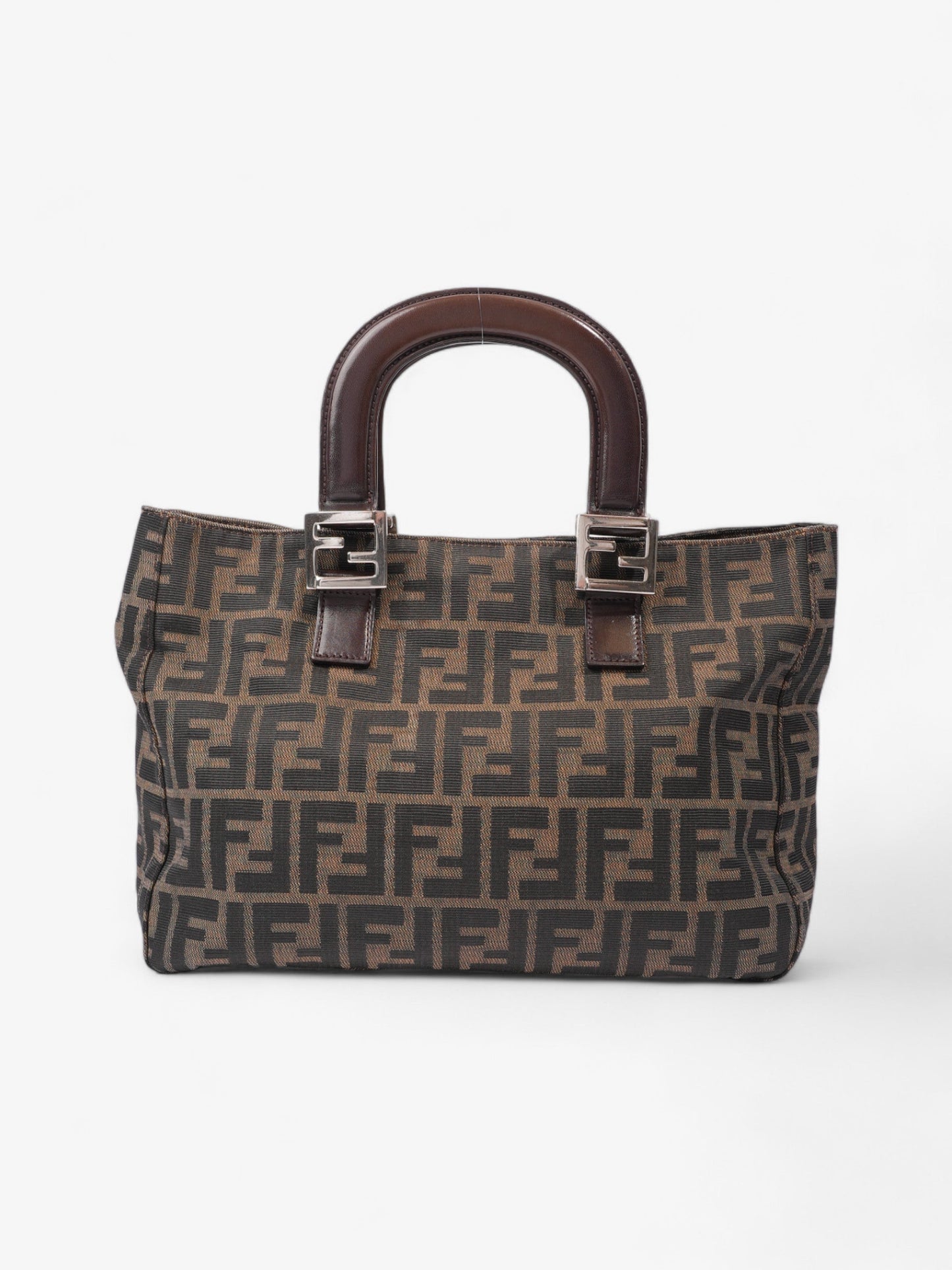 Fendi Zucca Tote Canvas Brown Tote Bag