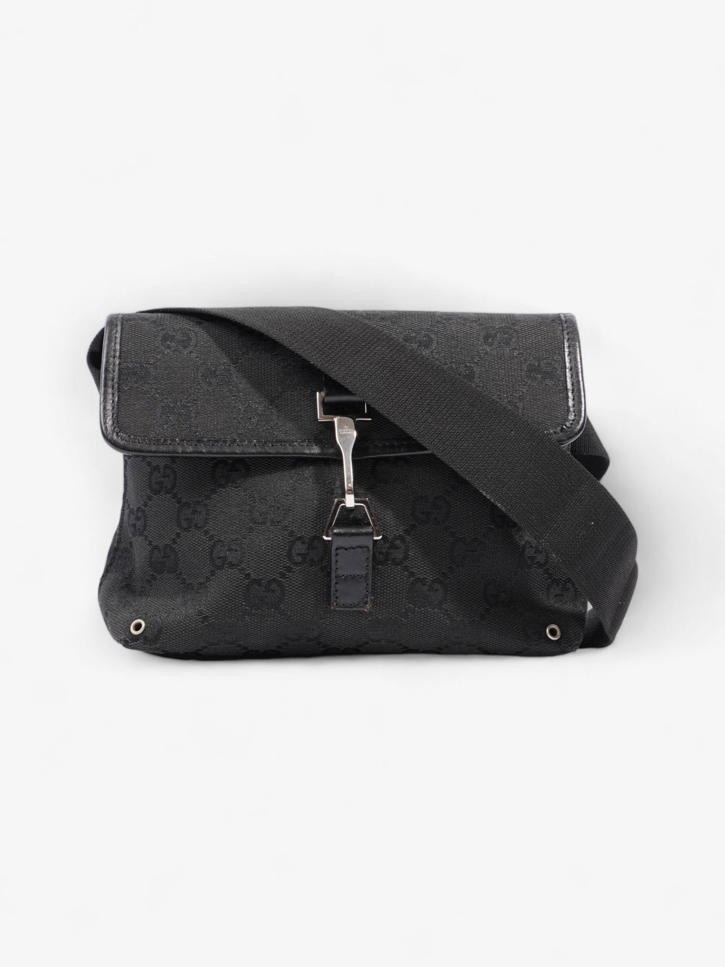 Gucci Jackie Belt Bag Canvas Black Accessory