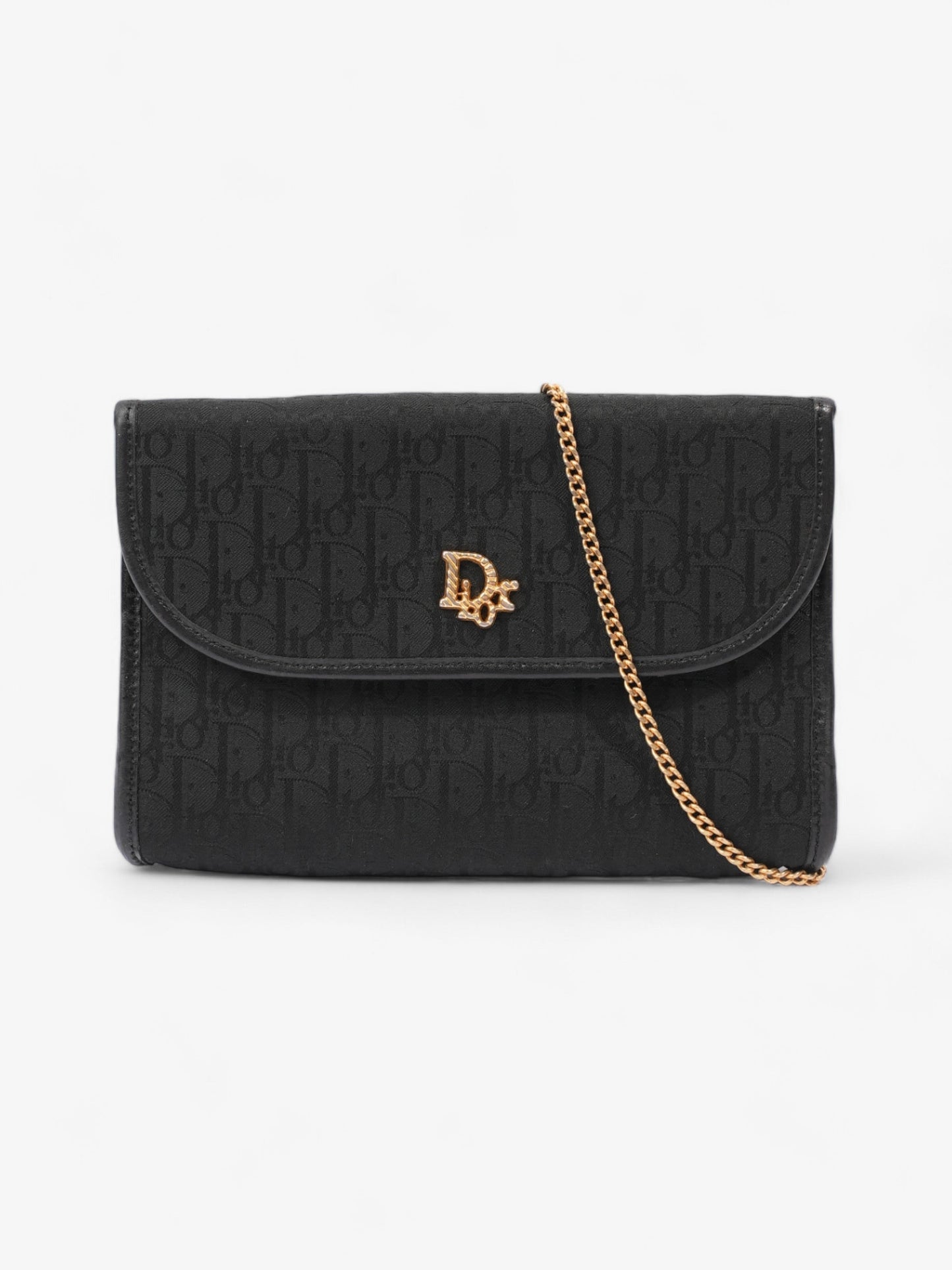 Dior Christian Trotter issimo Crossbody Bag Canvas Black Chain