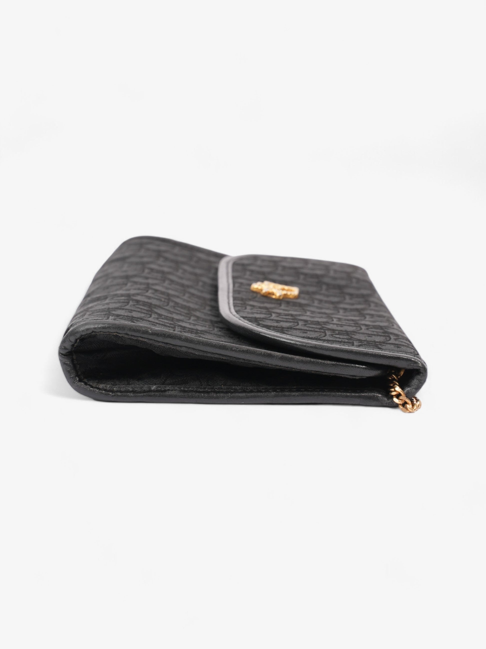 Dior Christian Trotter issimo Crossbody Bag Canvas Black Chain