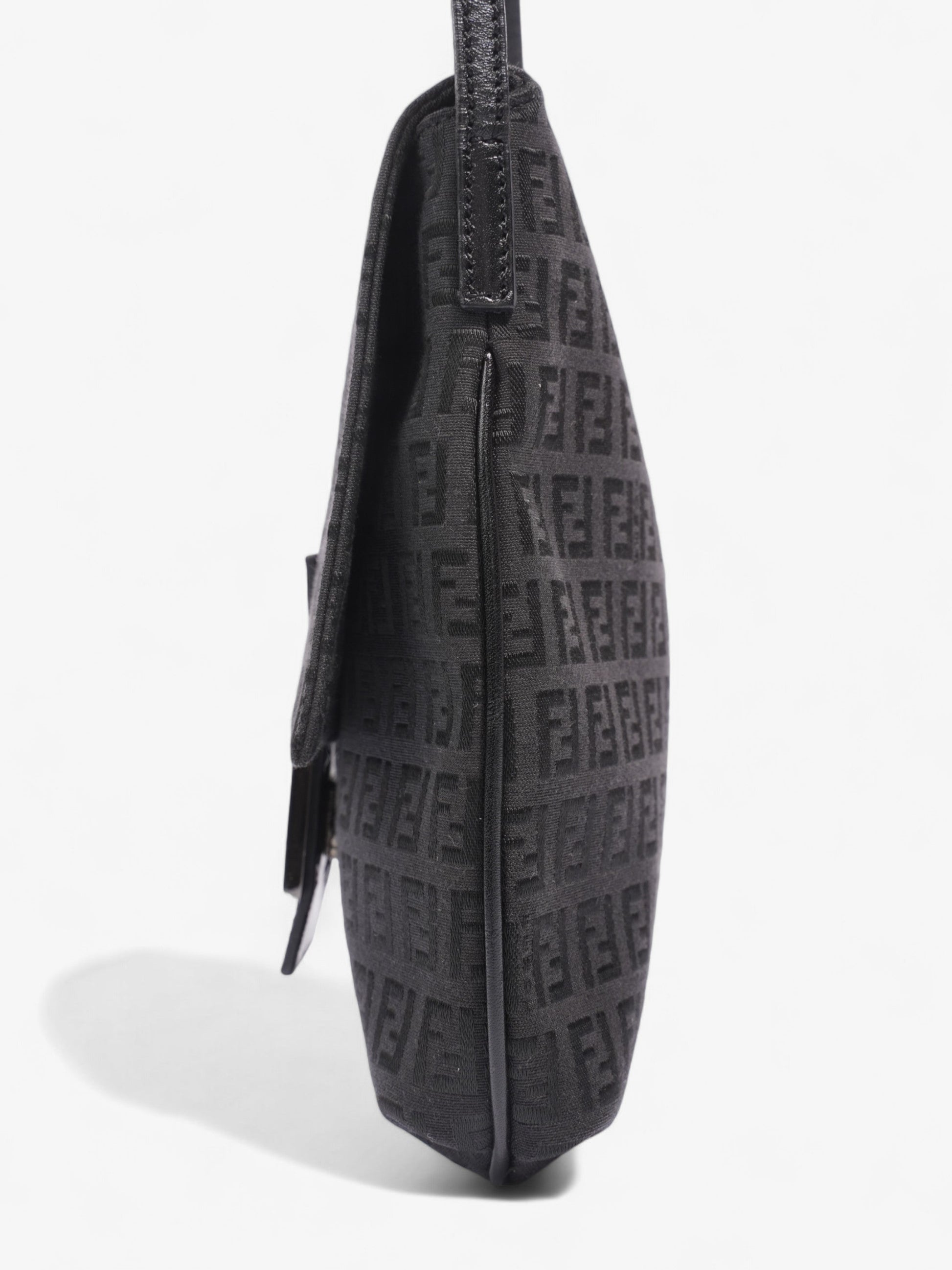 Fendi Zucchino Crossbody Bag Canvas Black