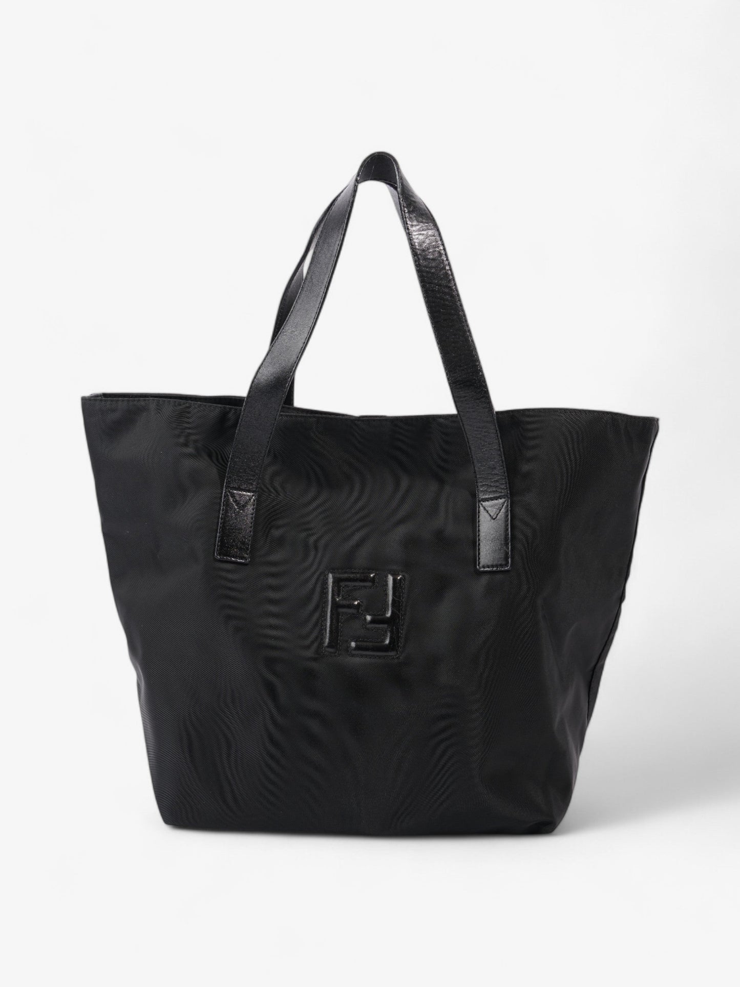 Fendi Ff Tote Nylon Black Tote Bag