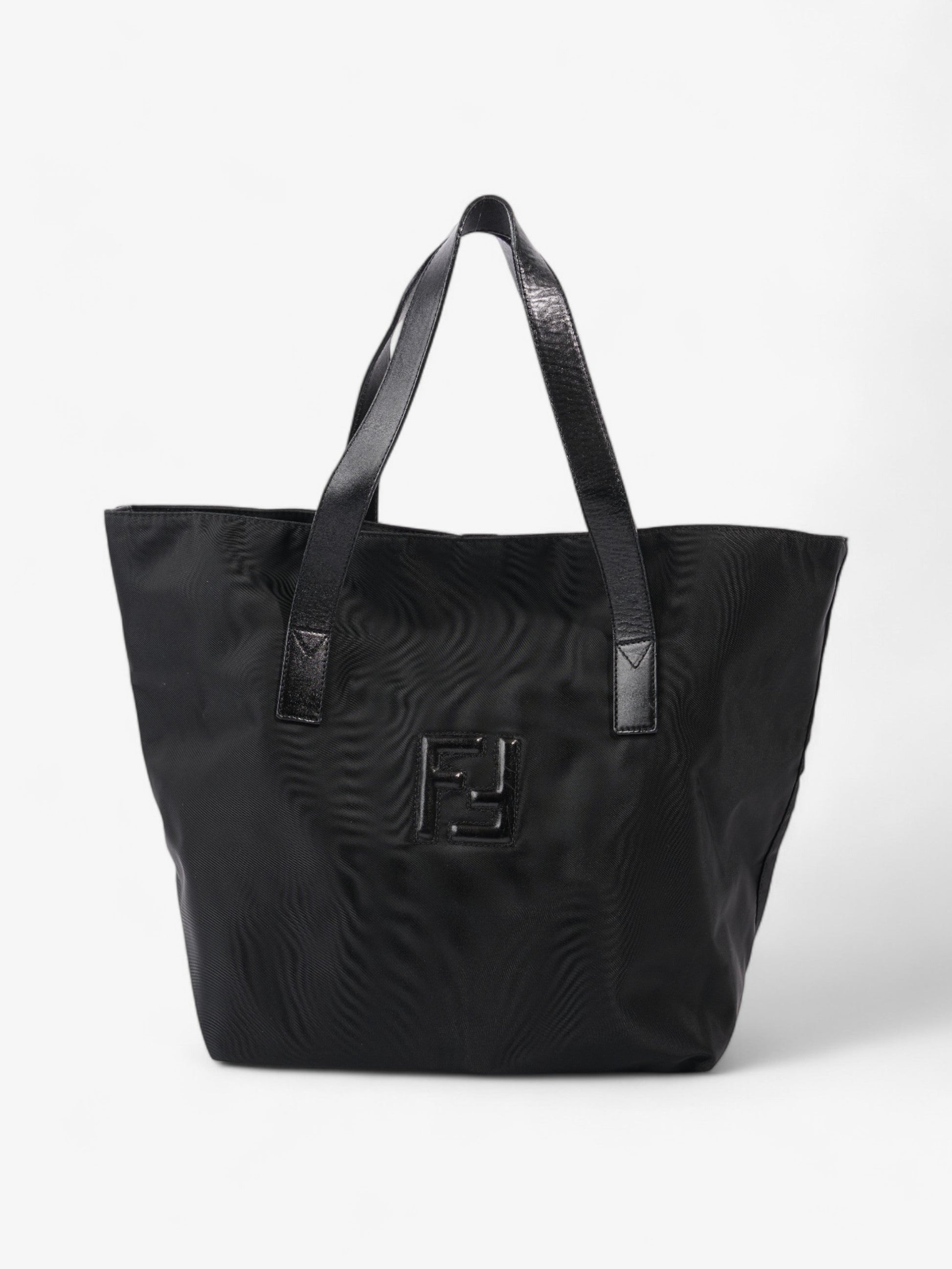 Fendi Ff Tote Nylon Black Tote Bag