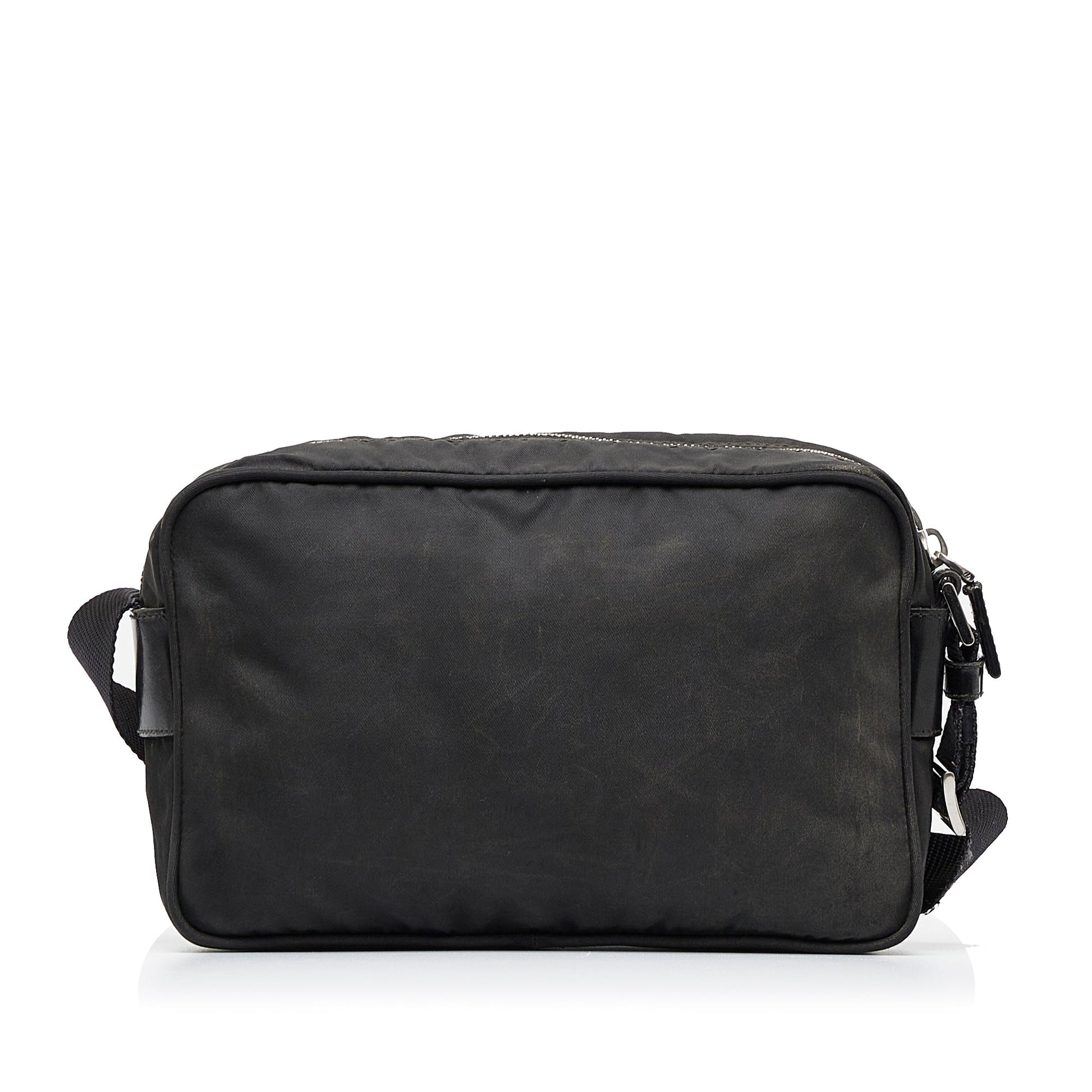 Prada Tessuto Luxury Handbag Canvas Nylon Black Crossbody Bag