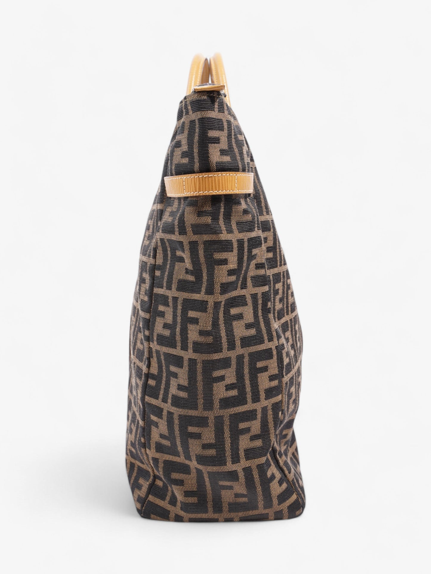 Fendi Zucca Weekender Tote Canvas Brown Tote Bag
