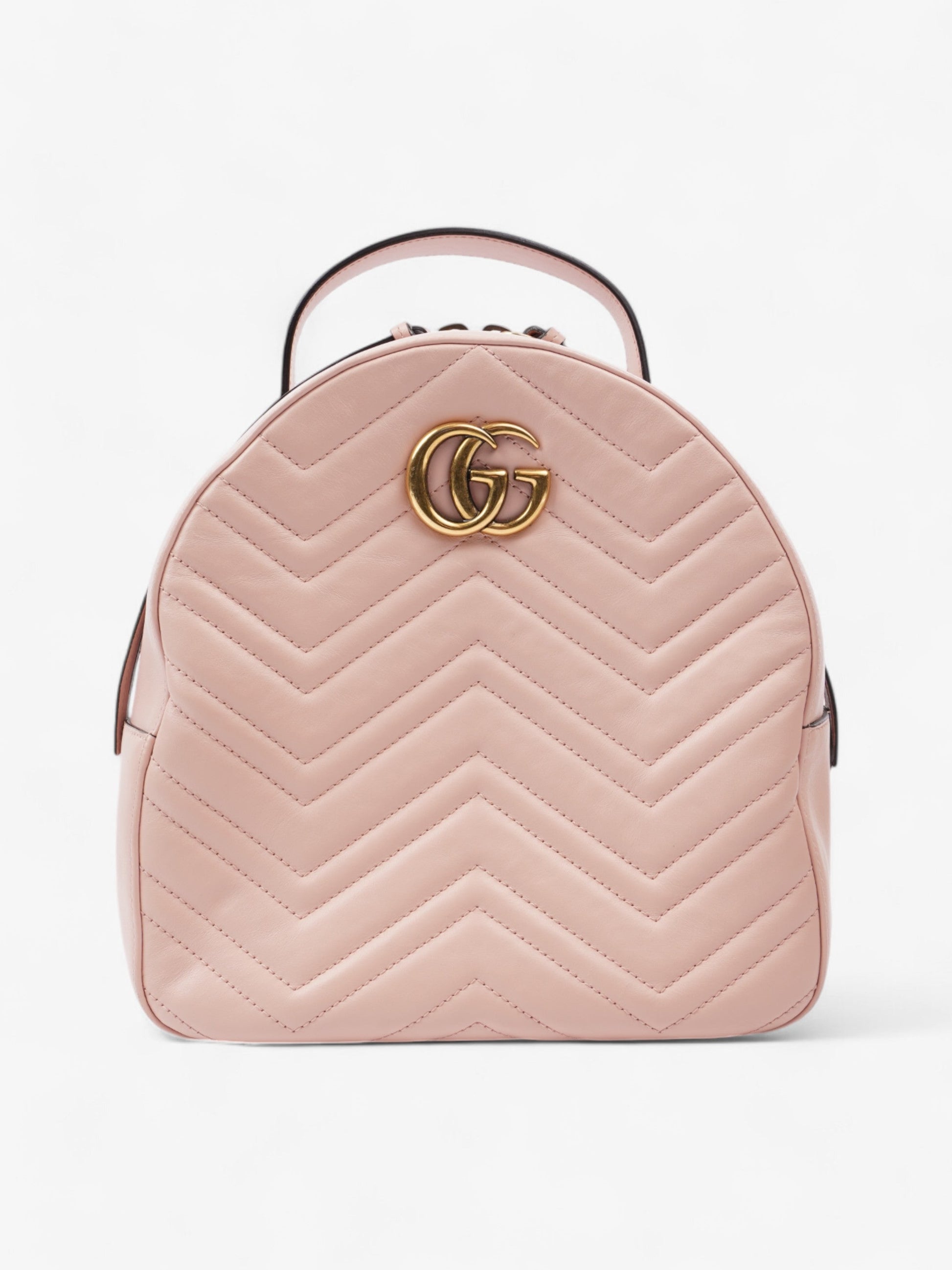 Gucci Marmont Backpack Leather Pink