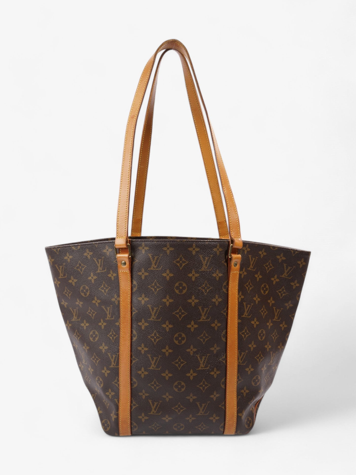 Louis Vuitton Sac Shopping Coated Monogram Brown Canvas Coated Canvas Apparel