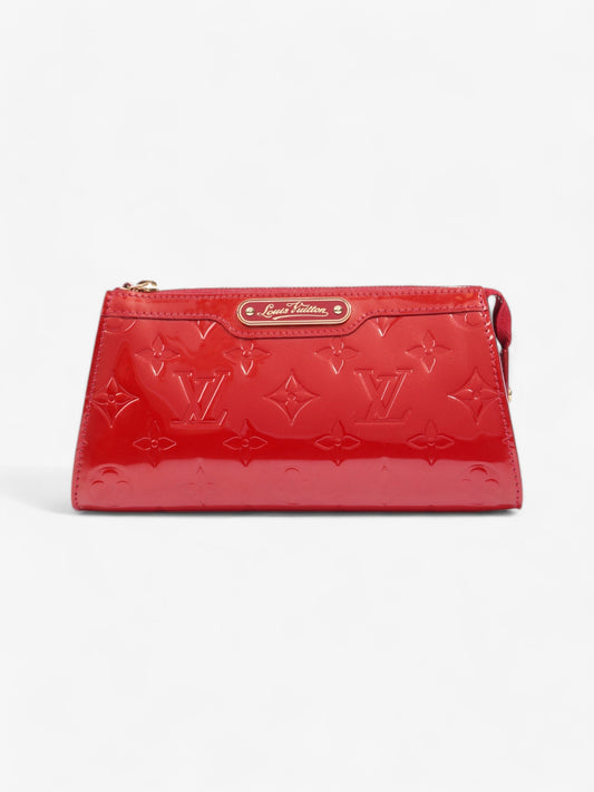 Louis Vuitton Trousse Cosmetic Monogram Red Leather Vernis Handbag