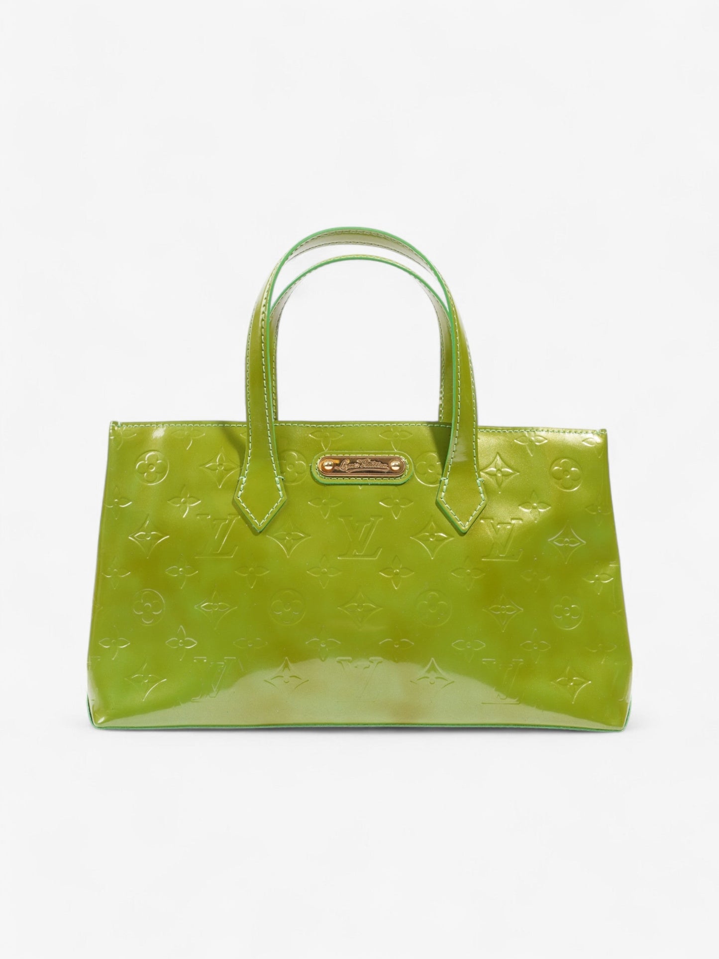 Louis Vuitton Wilshire Monogram Green PM Leather Vernis Handbag