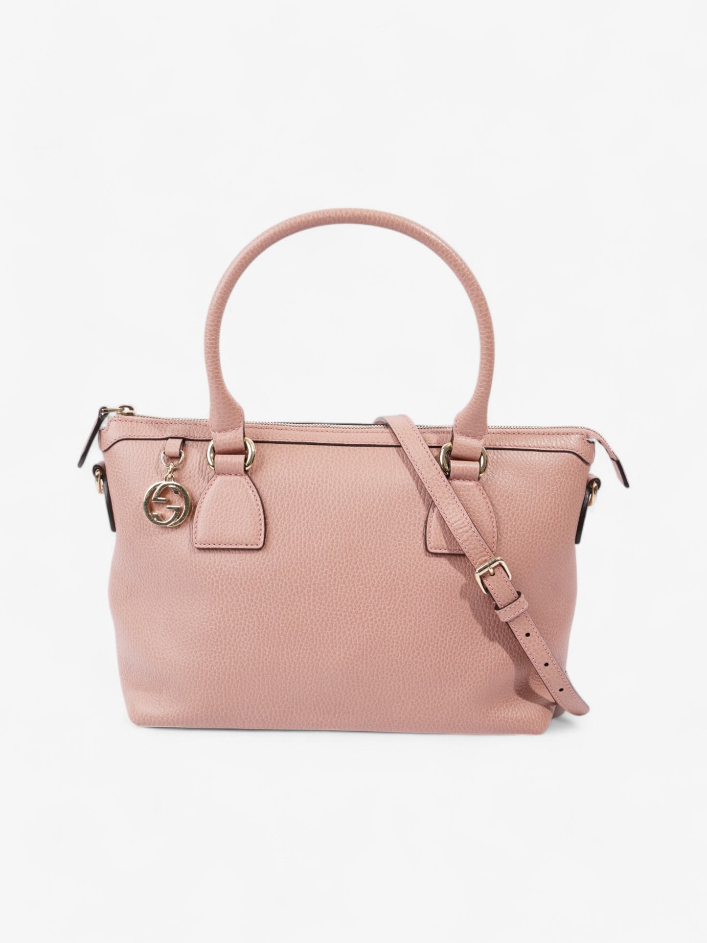Gucci Dollar Interlocking Handbag Leather Pink Travel Bag