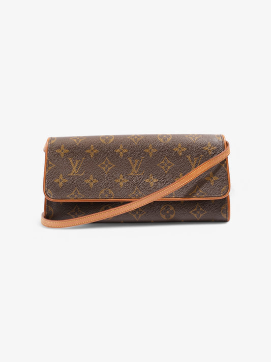 Louis Vuitton Twin Pochette Coated Monogram GM Canvas Coated Canvas Apparel Gm 17