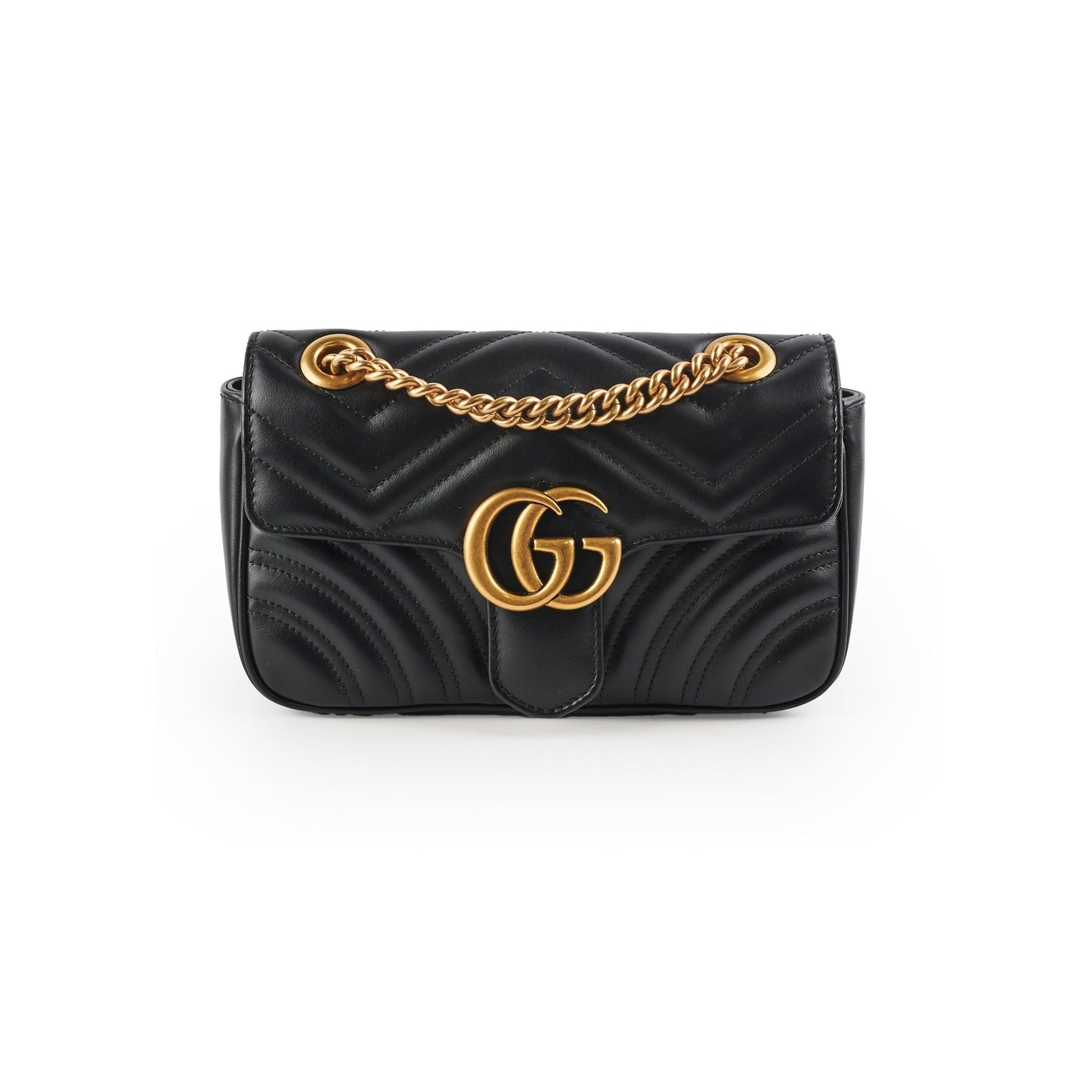 Gucci Marmont Shoulder Bag Black Mini Crossbody Bag 3