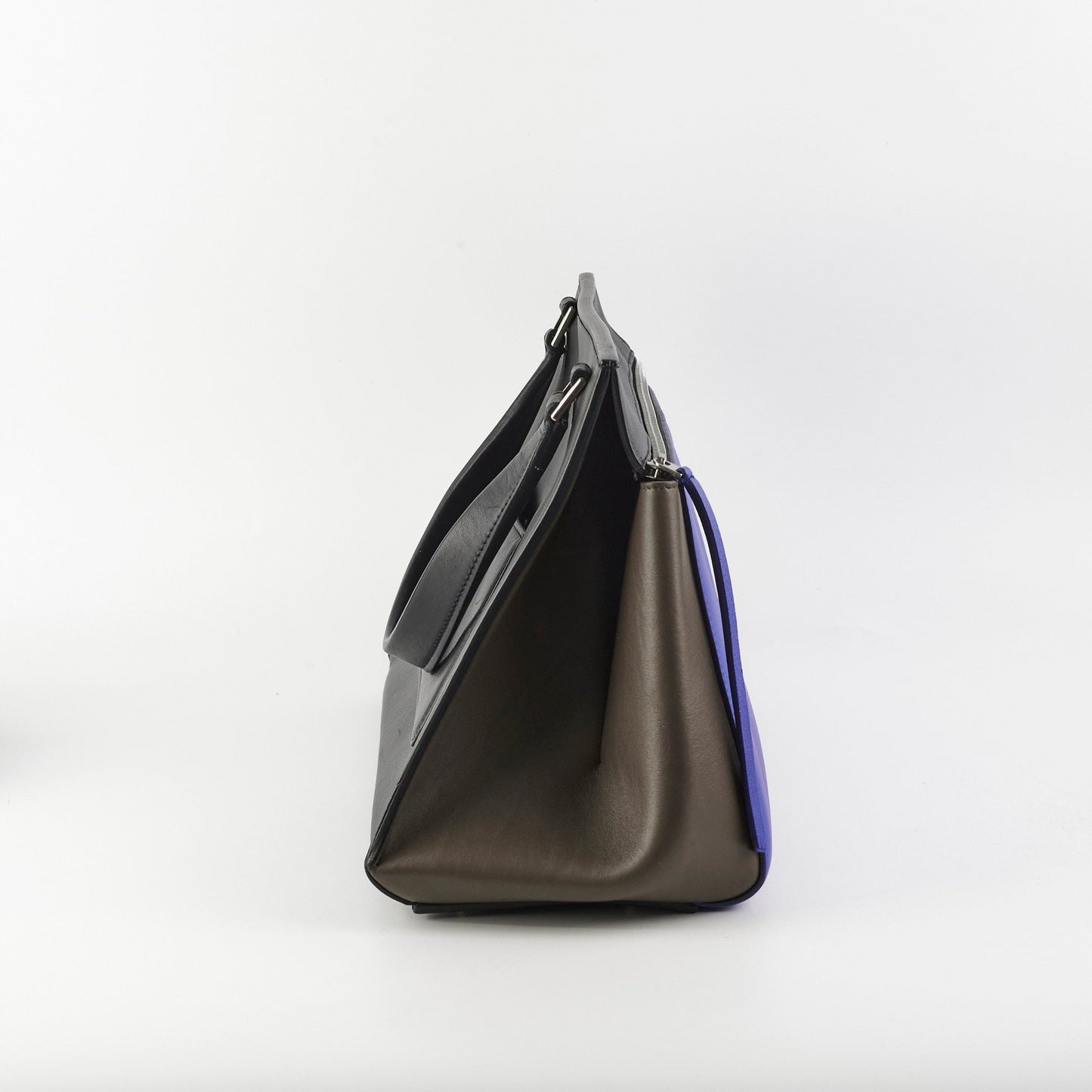 Luxury Tri Colour Edge Shoulder Bag Leather