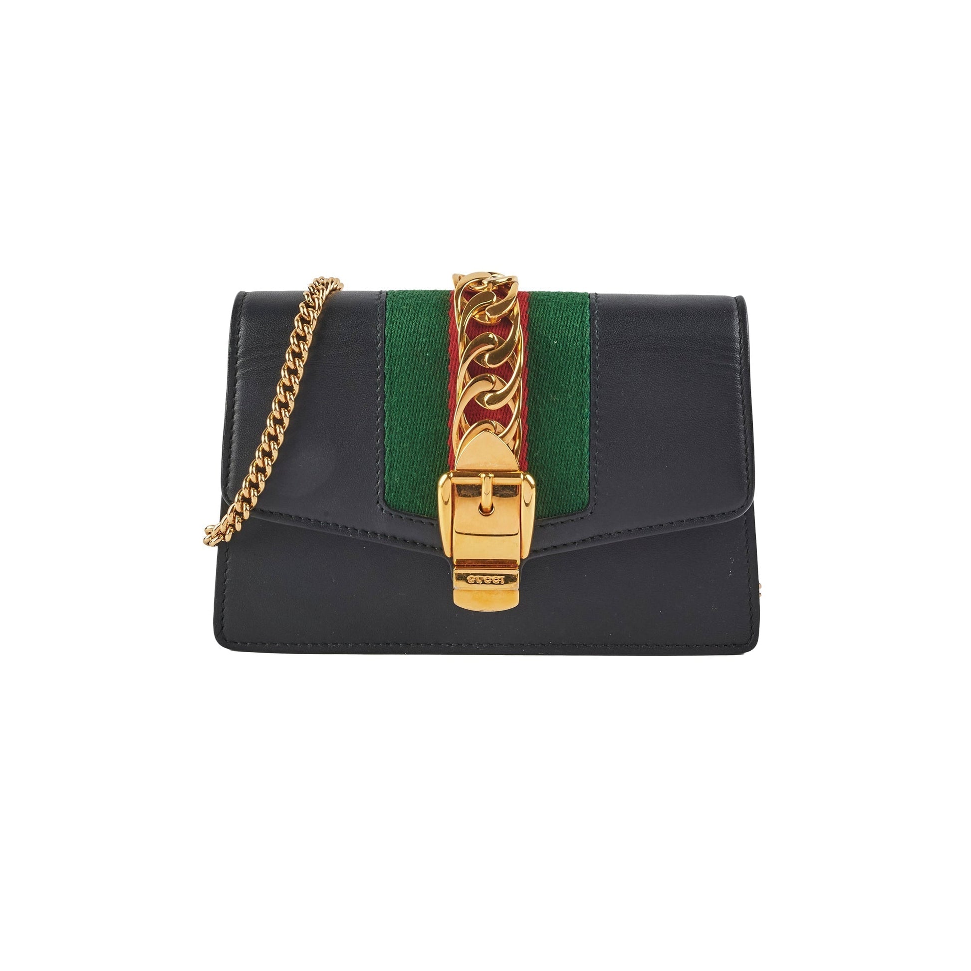 Gucci Supermini Sylvie Bag Black Crossbody Bag