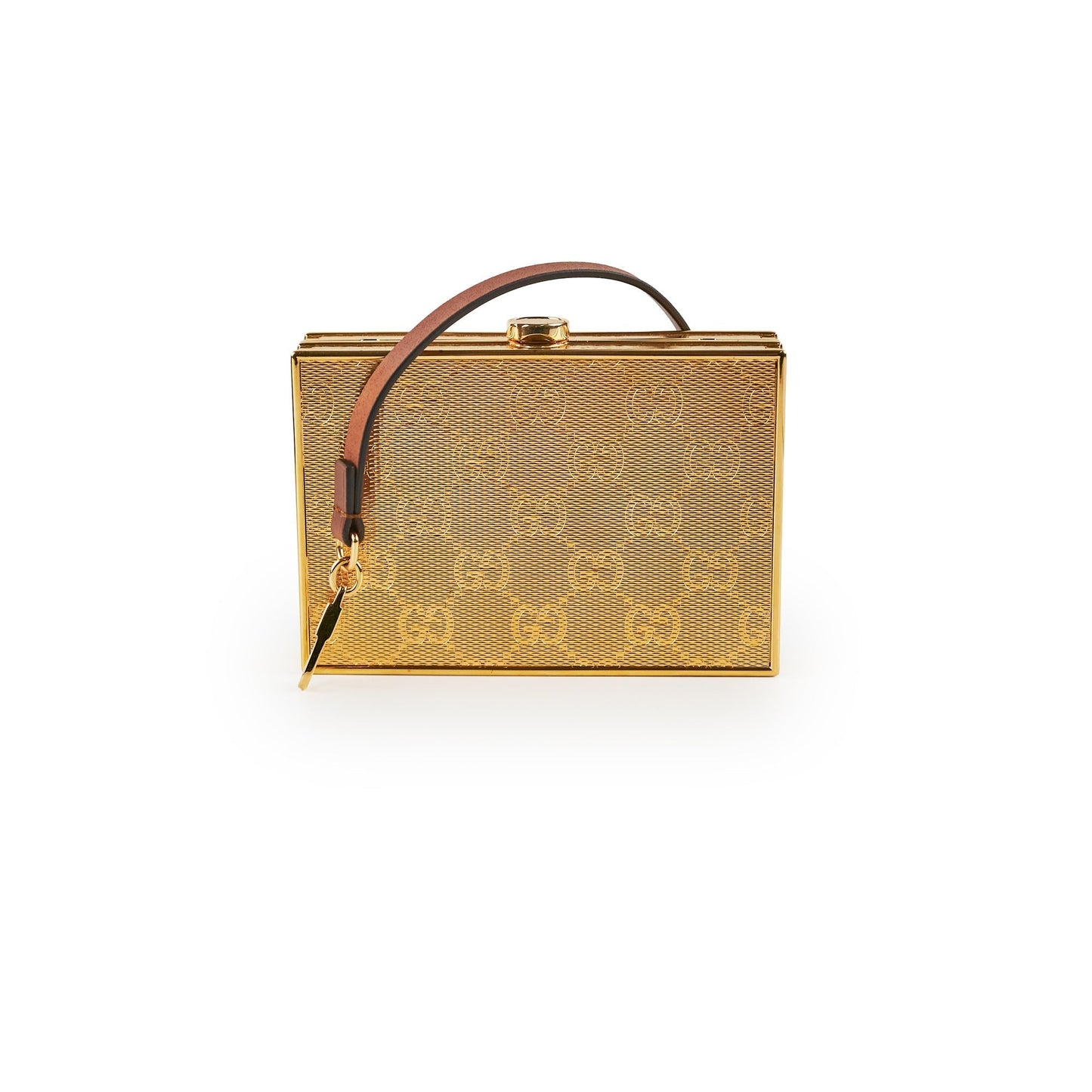 Gucci Clutch Monogram Gold Clutch Bag