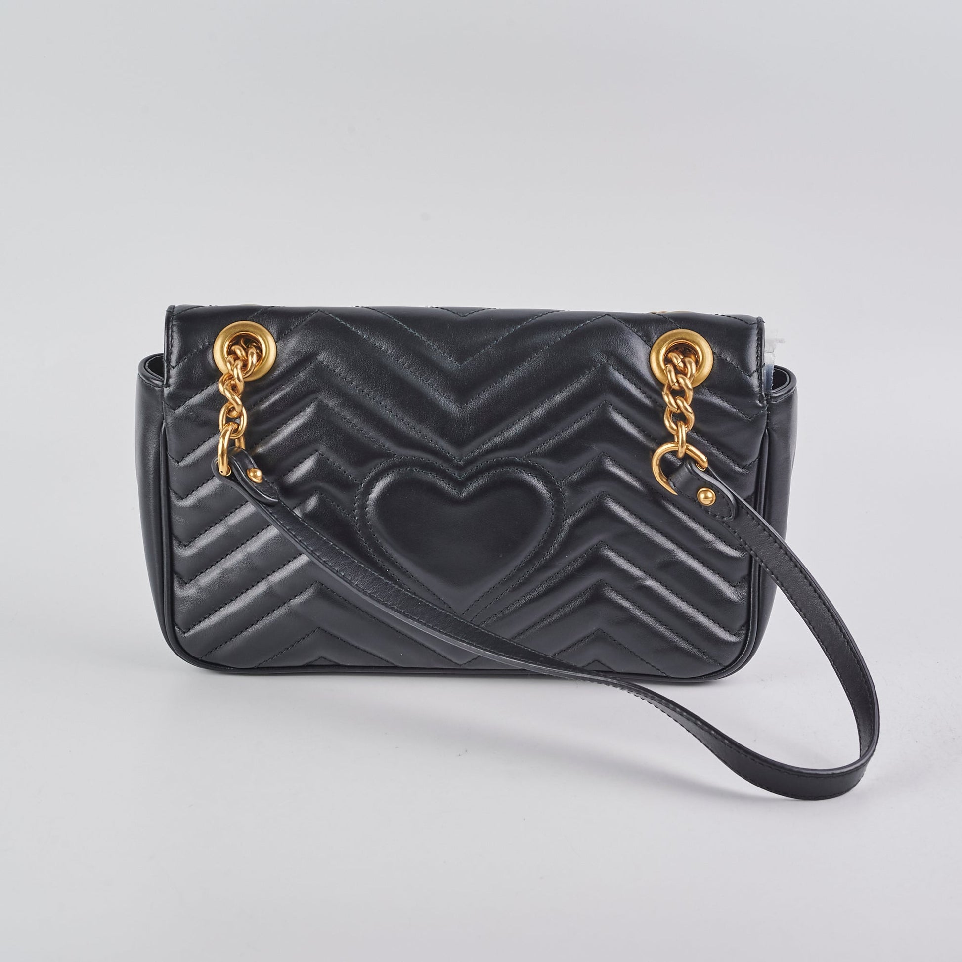 Gucci Marmont Shoulder Bag Black Small Crossbody Bag Bag Black