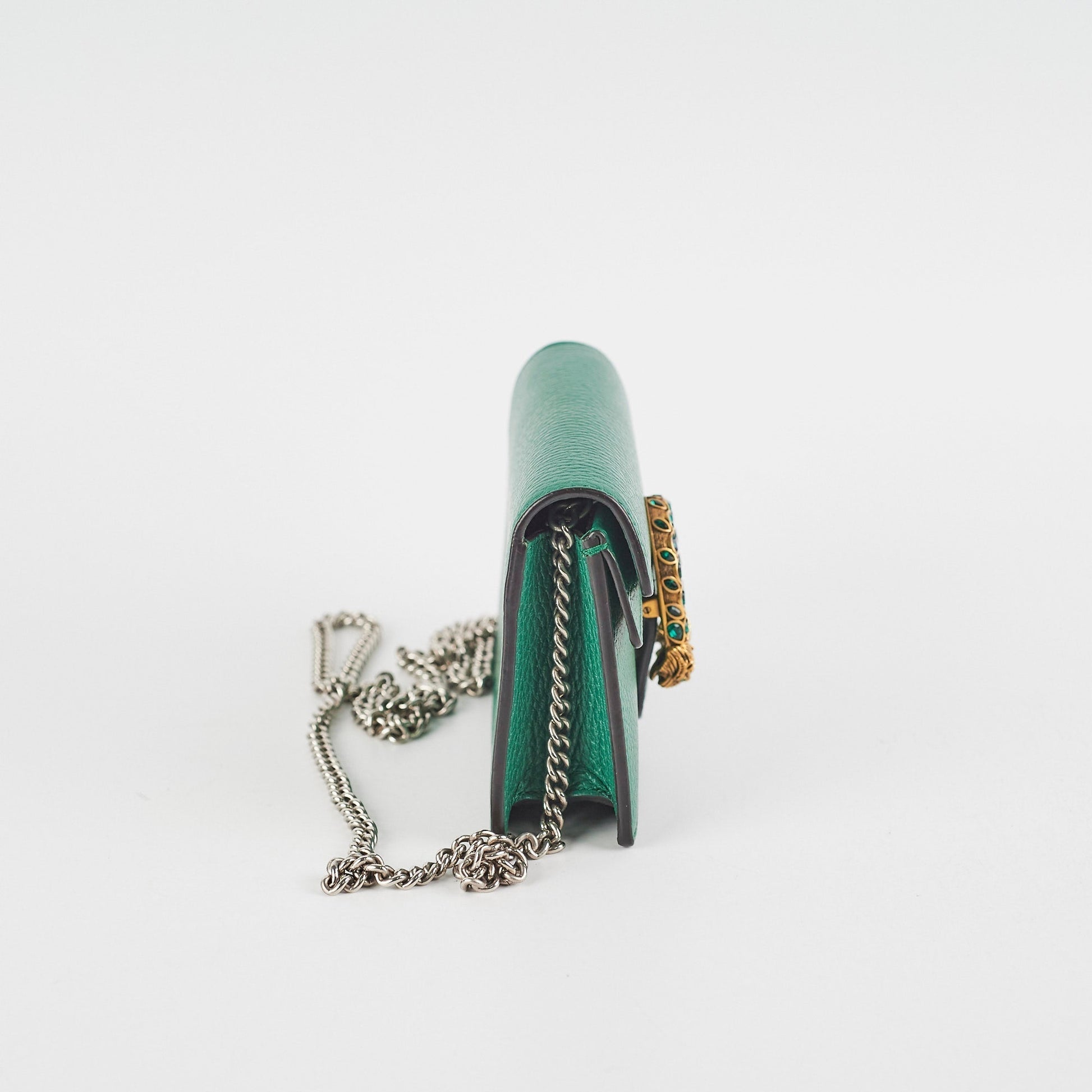 Gucci Dionysus Supreme Crossbody Bag Green Mini