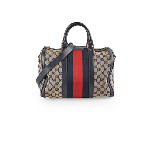 Gucci Boston Bag Canvas Shoulder Bag