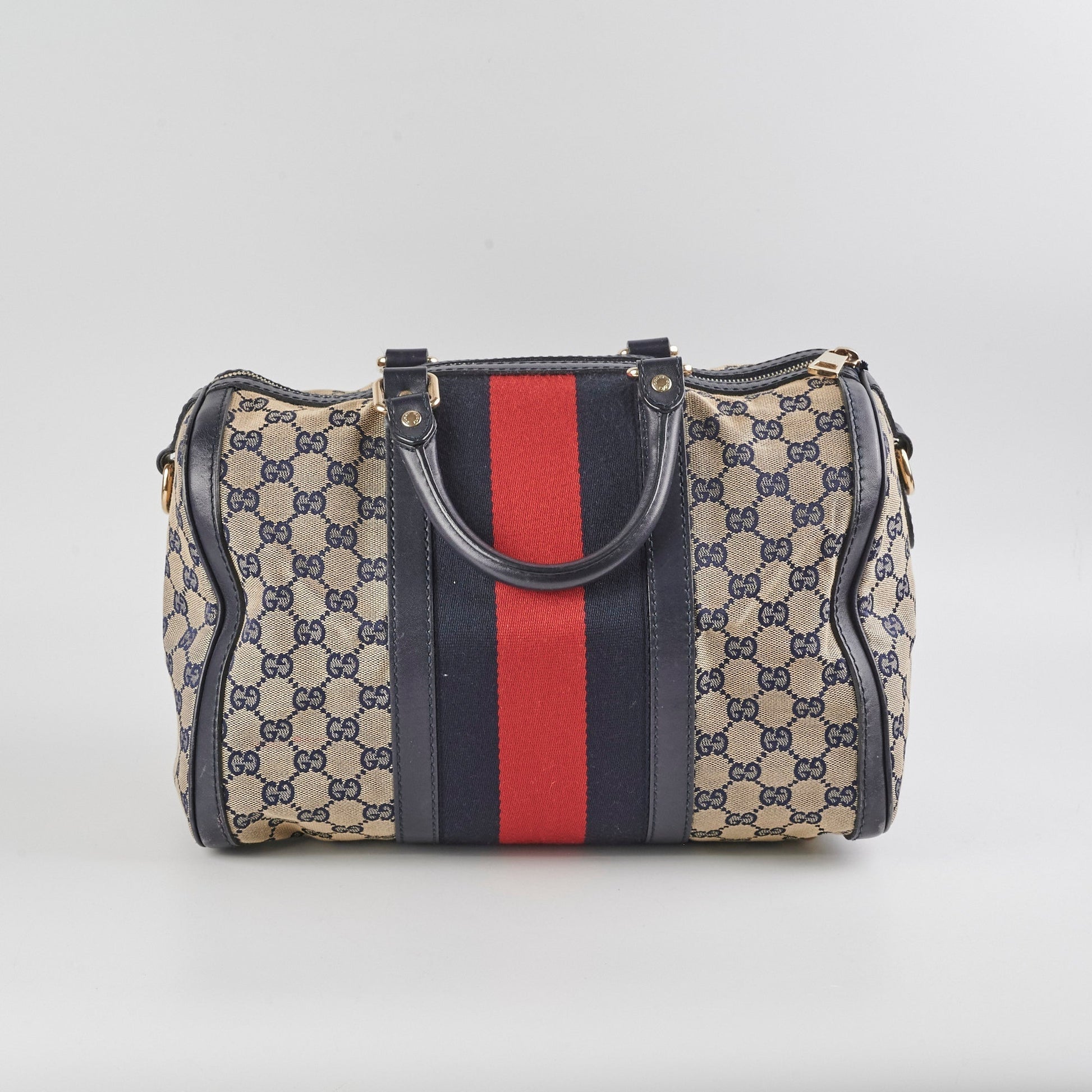 Gucci Boston Bag Canvas Shoulder Bag