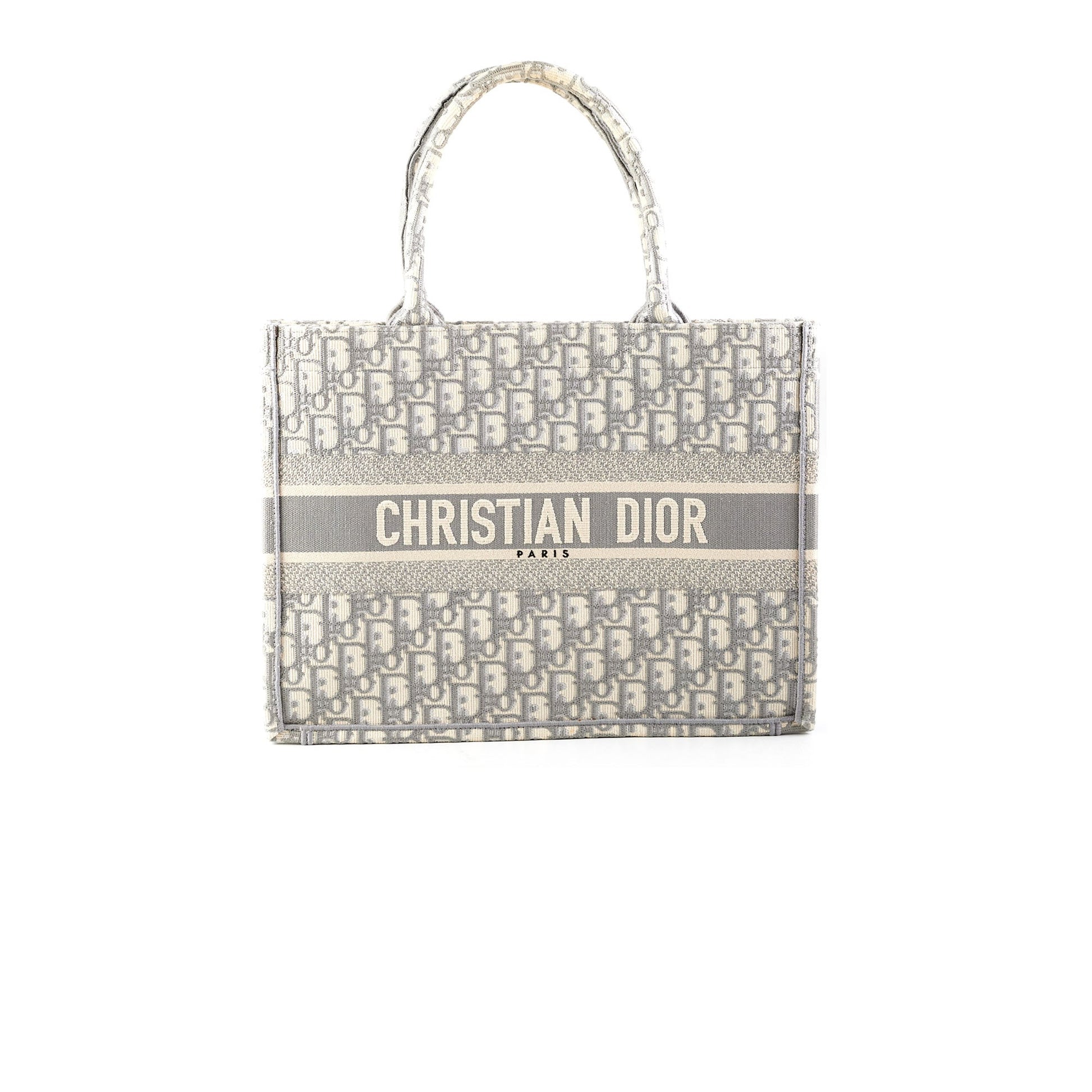 Dior Book Tote Oblique Grey Gray Medium Tote Bag