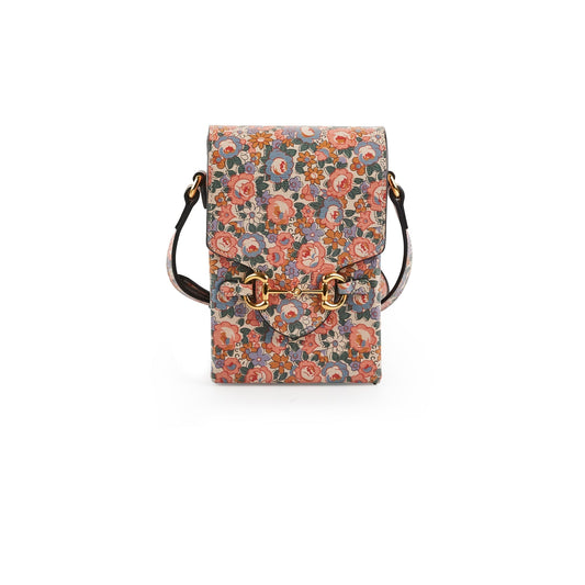Gucci Liberty Floral Vertical Crossbody Mini Crossbody Bag