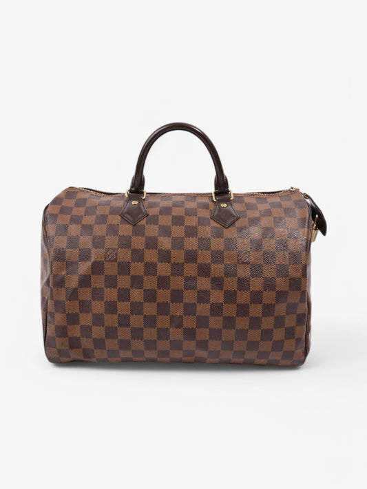 Louis Vuitton Speedy Ebene Coated 35 Canvas Coated Canvas Damier Apparel Canvas 50
