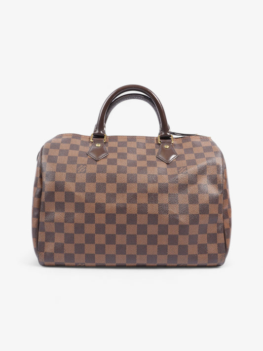 Louis Vuitton Speedy Ebene Coated 30 Canvas Coated Canvas Damier Apparel Canvas 30