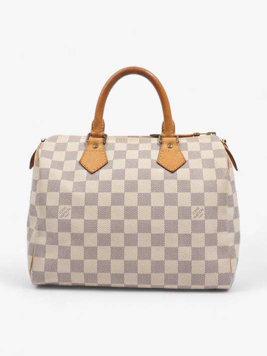 Louis Vuitton Speedy Azur Coated 25 Canvas Coated Canvas Damier Apparel Canvas 25