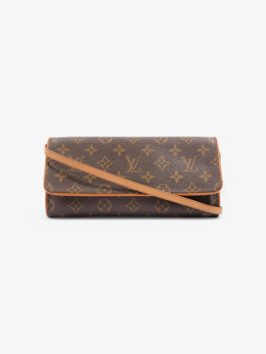 Louis Vuitton Twin Pochette Coated Monogram GM Canvas Coated Canvas Apparel Gm 22