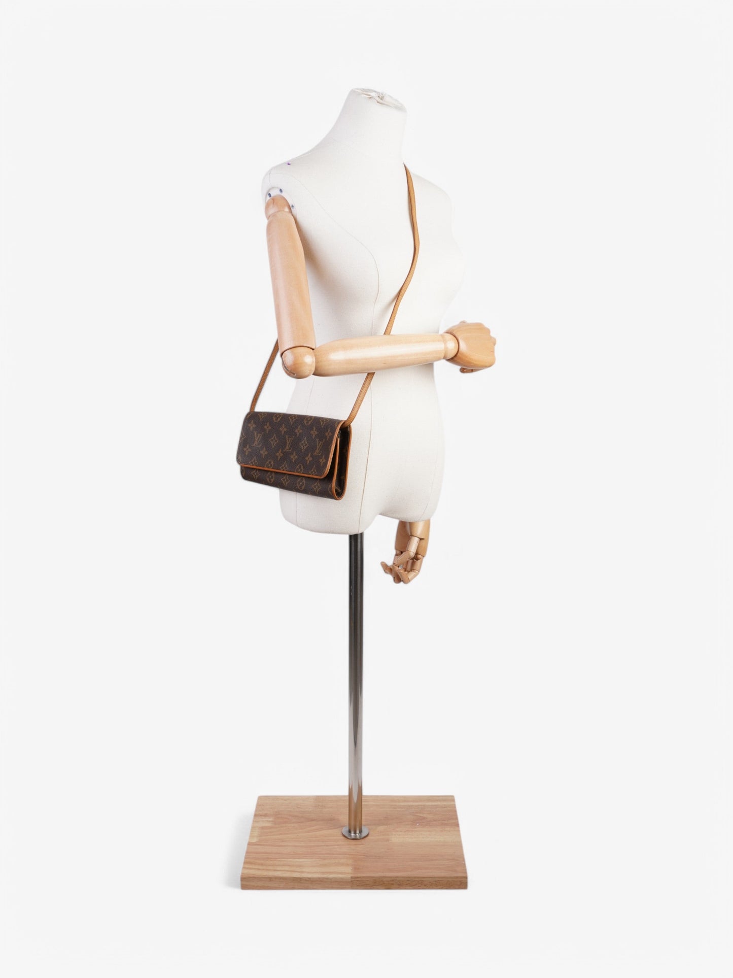 Louis Vuitton Twin Pochette Coated Monogram GM Canvas Coated Canvas Apparel Gm 22