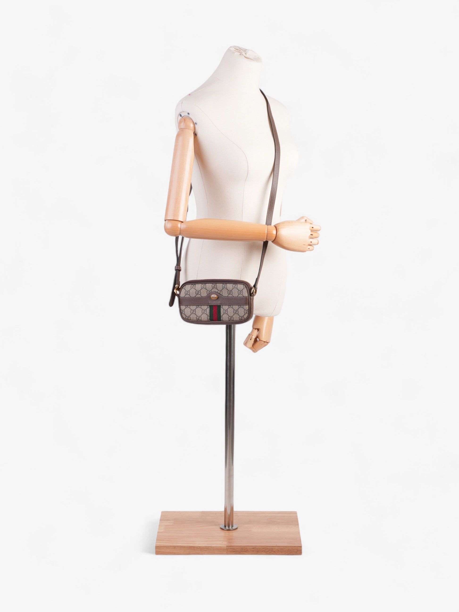 Gucci Ophidia Supreme Crossbody Bag Canvas Red