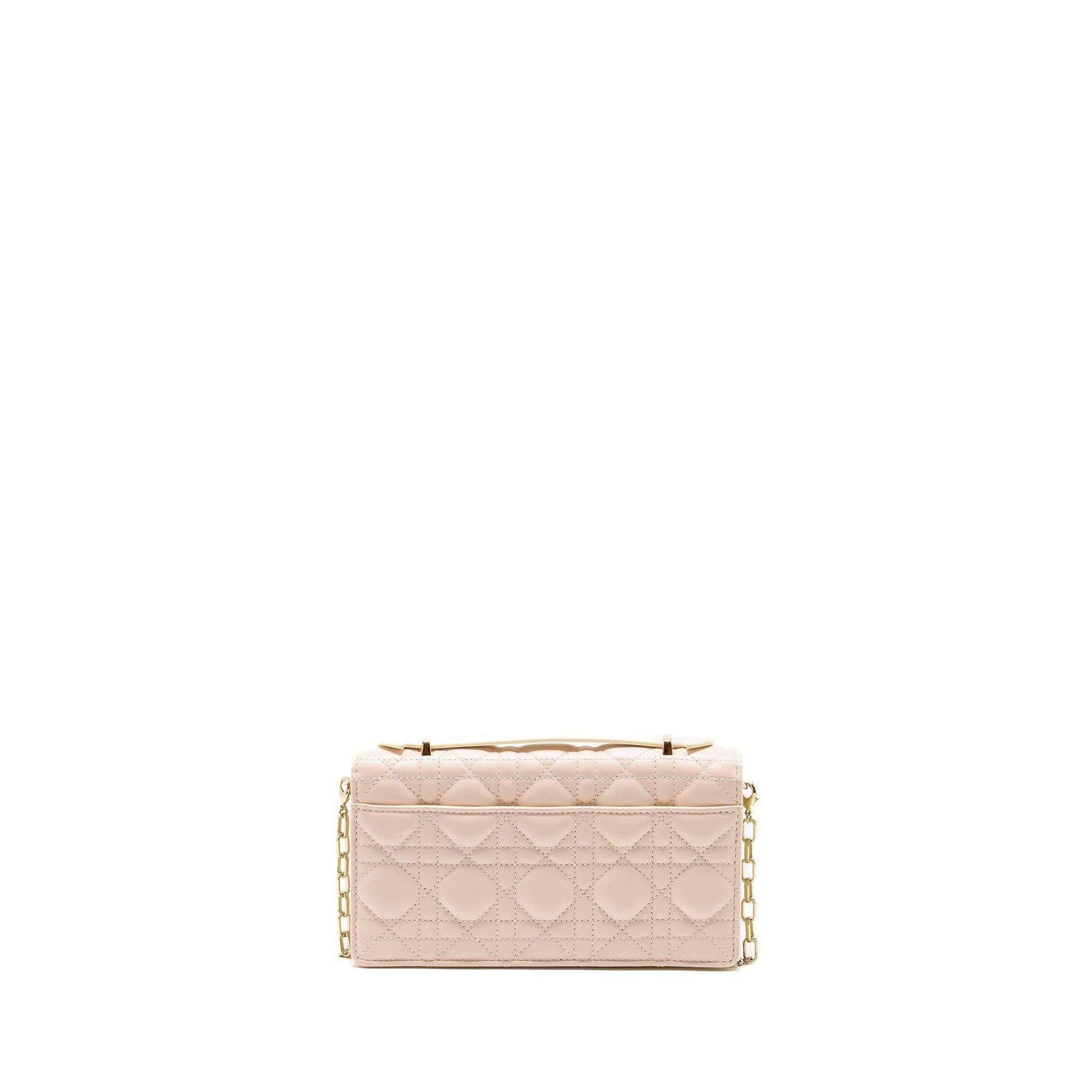 Dior My Purse Lambskin Light Light Yellow Handbag Pink Mini Travel Bag